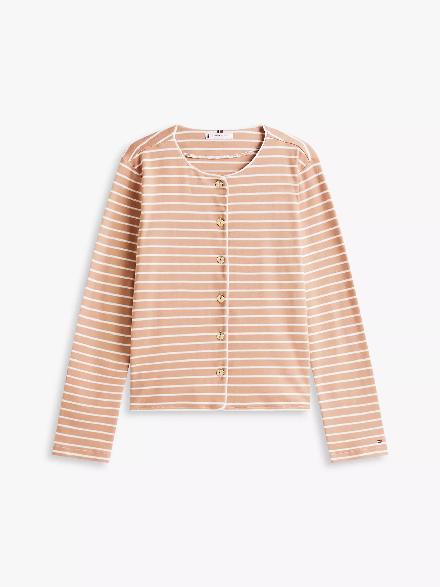 Tawny Rose Ivory Silk Stripe