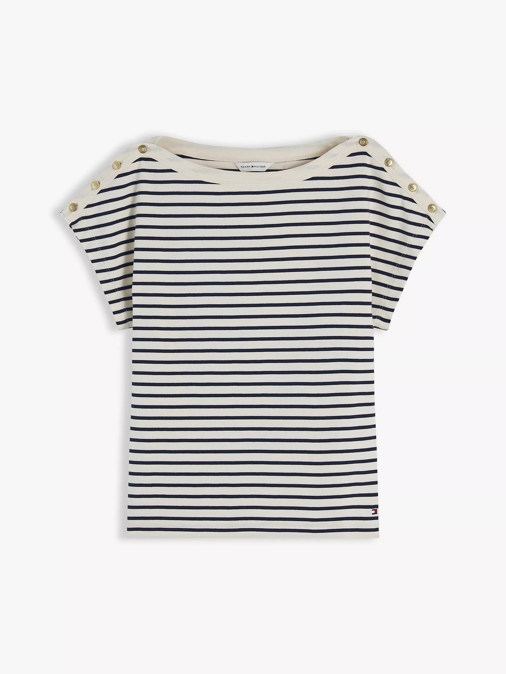 Calico / Navy Blue Stripe