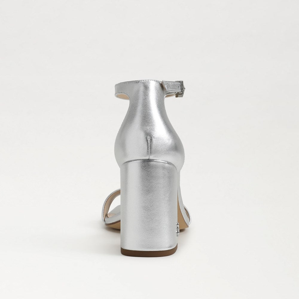 Silver Metallic Leather