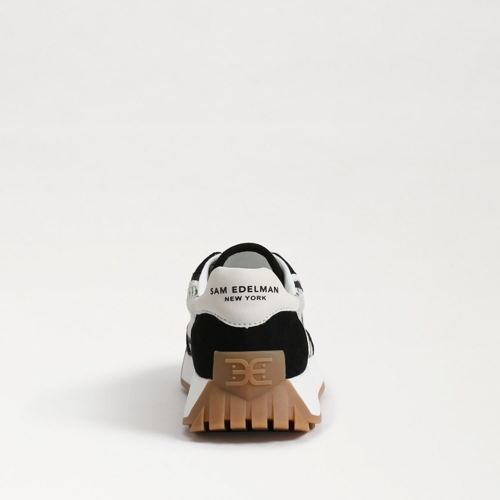 Black Suede/White Leather