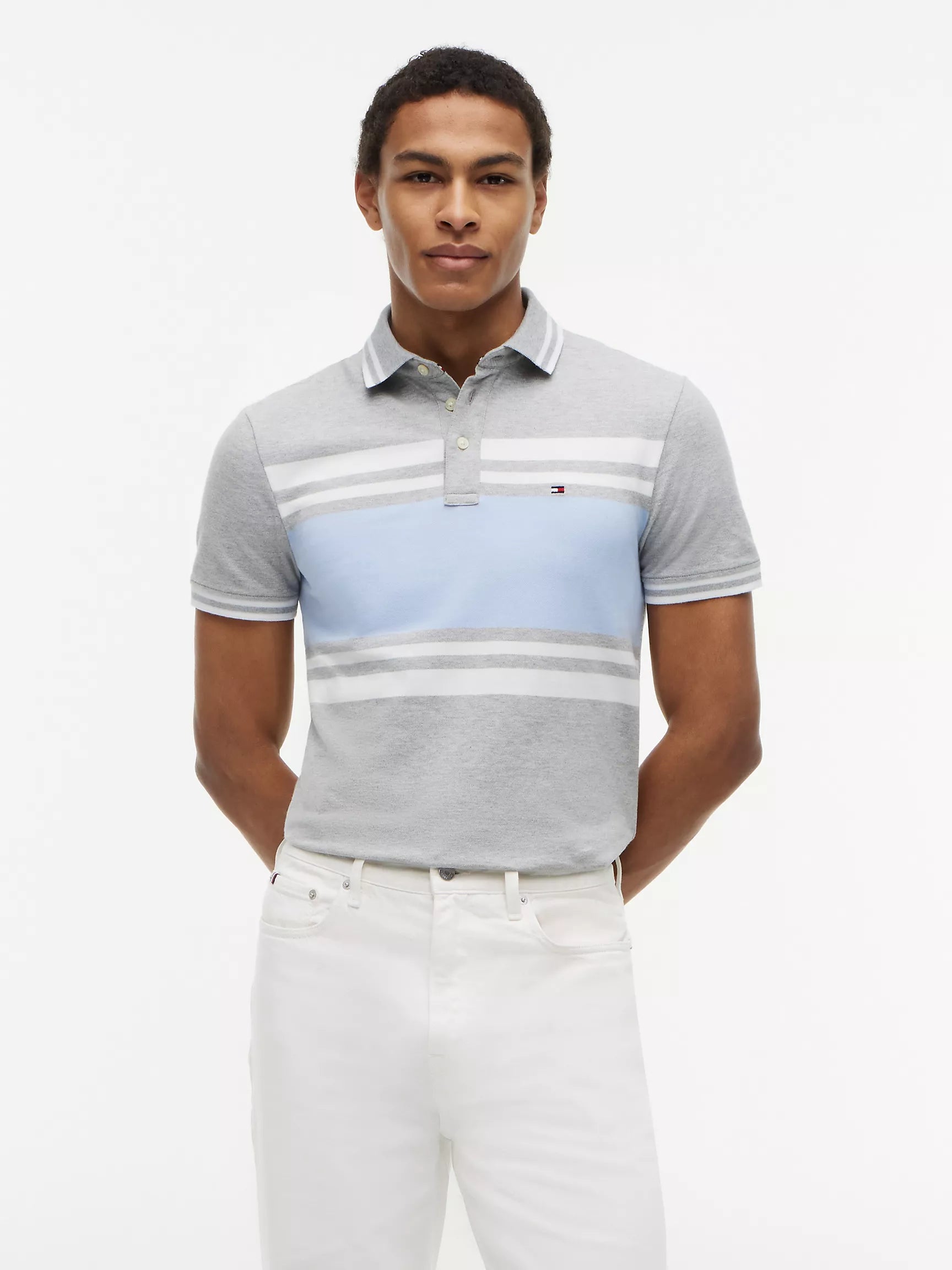 Grey Heather/Blue