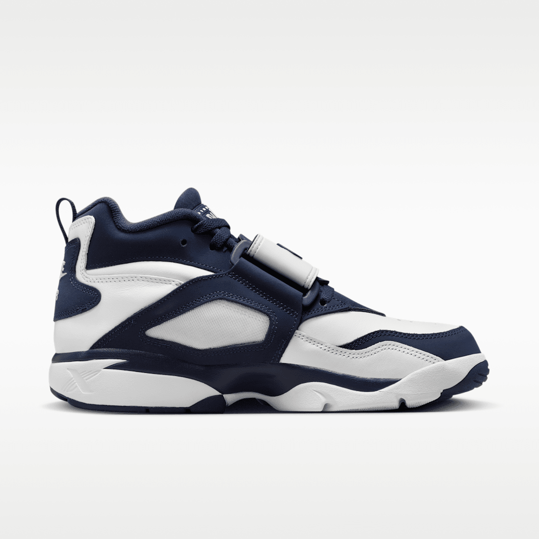 White/Metallic Silver/College Navy
