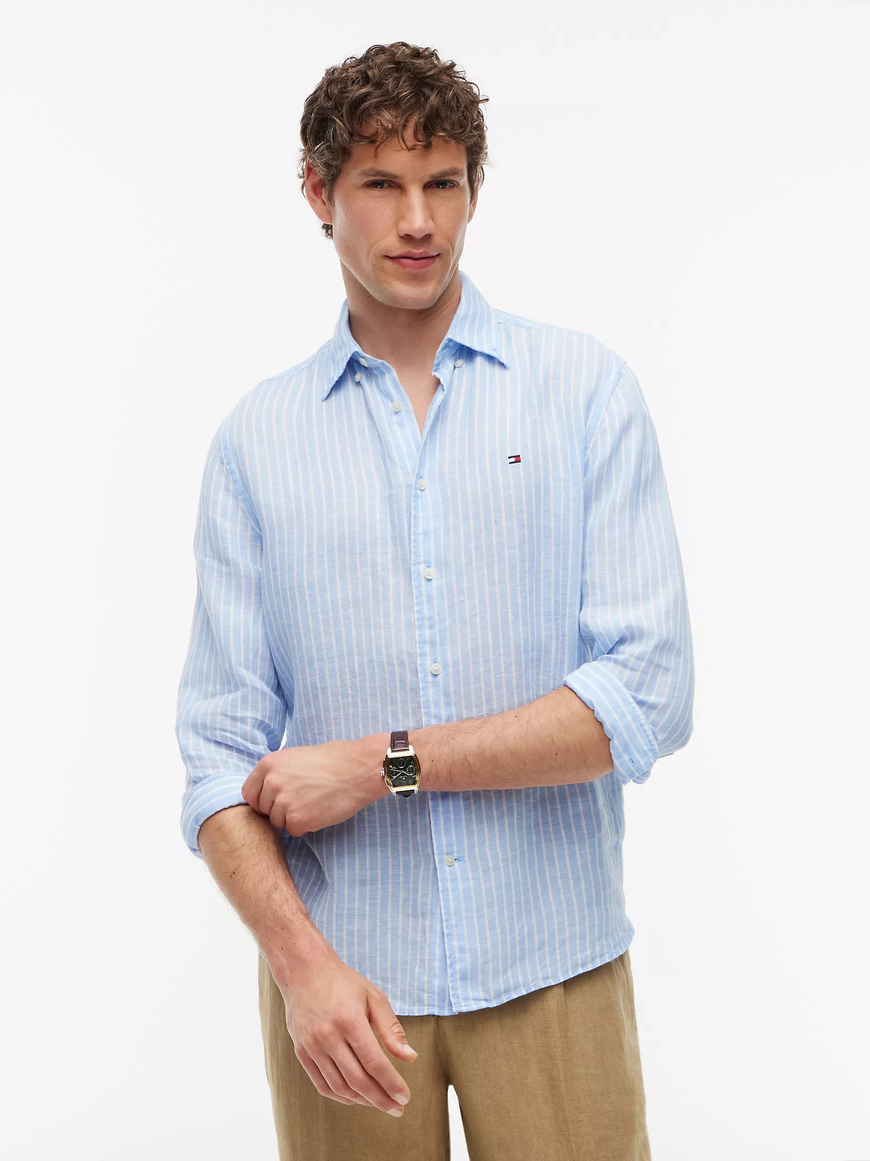 Cloudy Blue/White Stripe