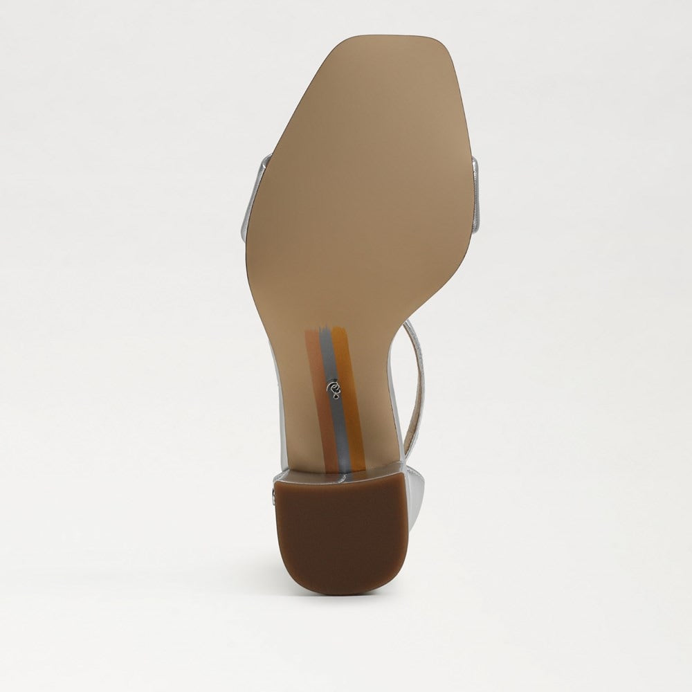 Silver Metallic Leather