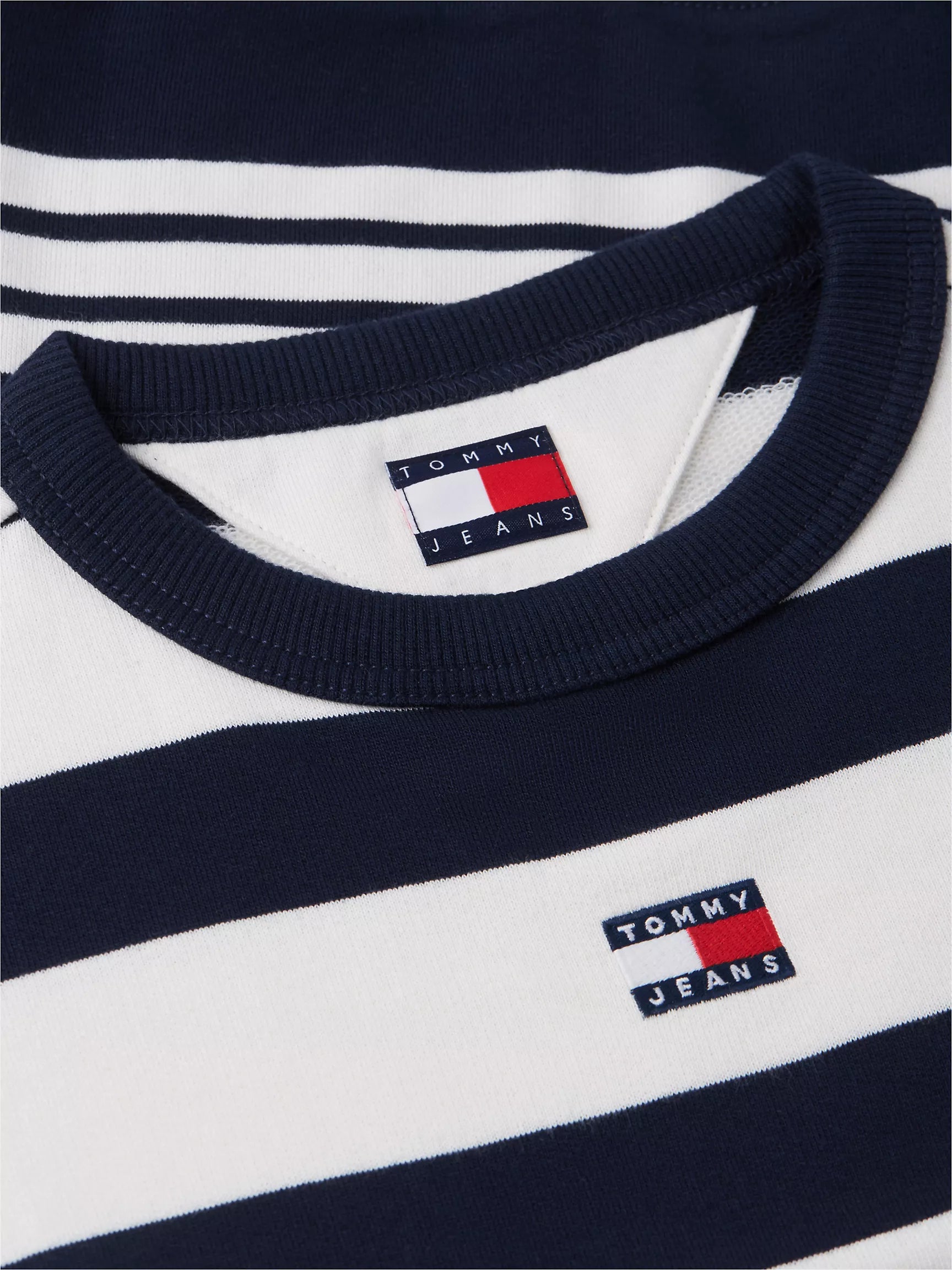 Navy Blue / Ecru Stripe