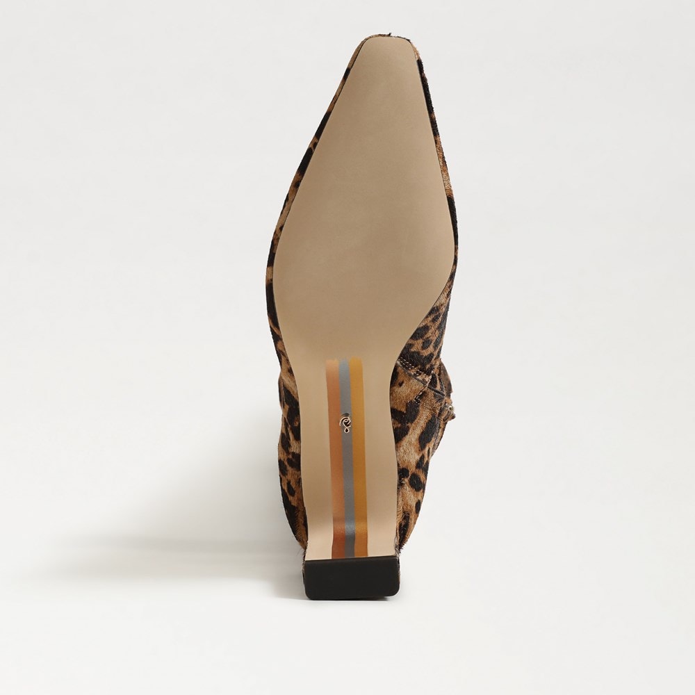 Brown Leopard Print Calf Hair