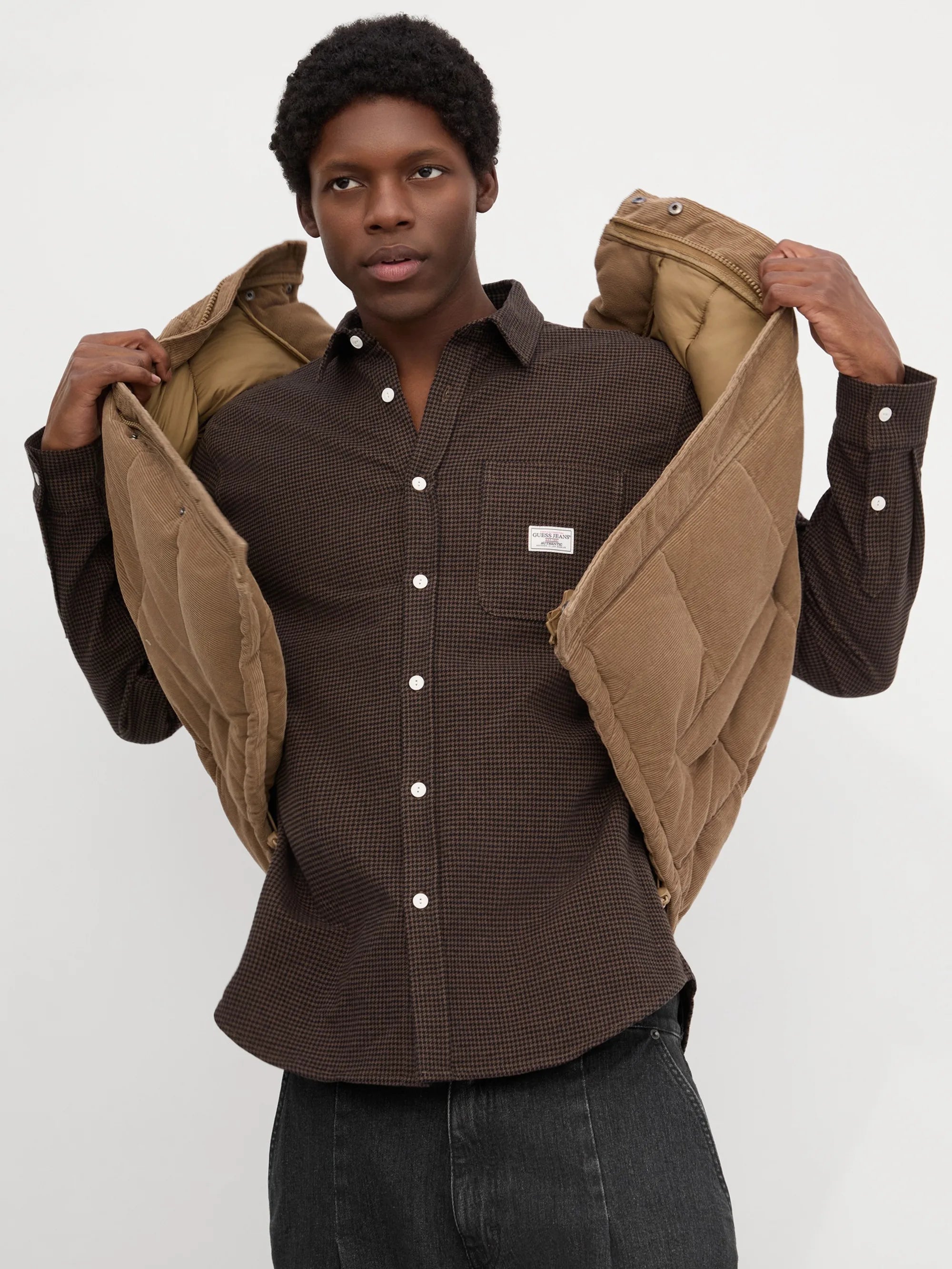 Dark Luxe Brown Houndstoo
