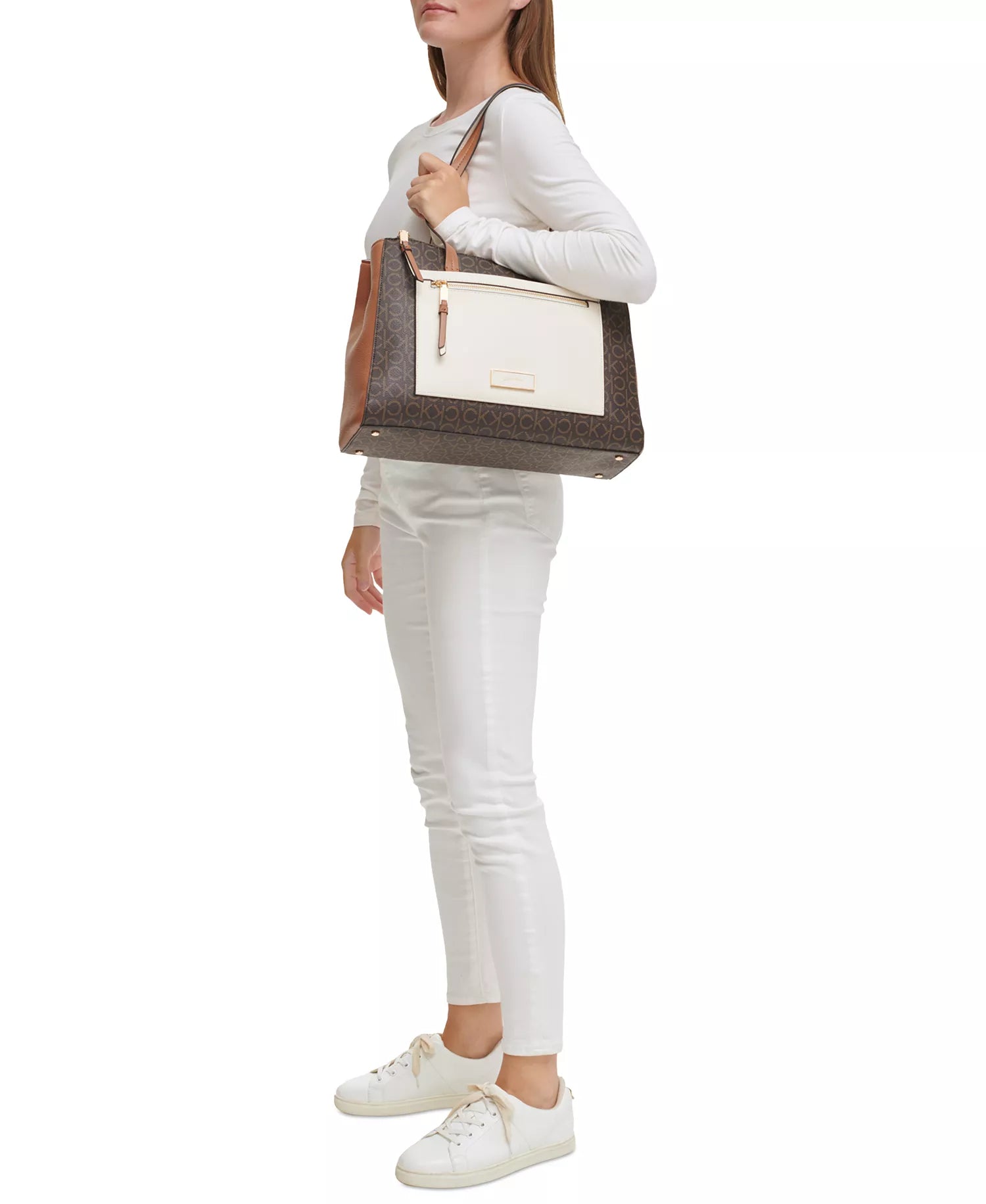Brown Khaki/Caramel/White