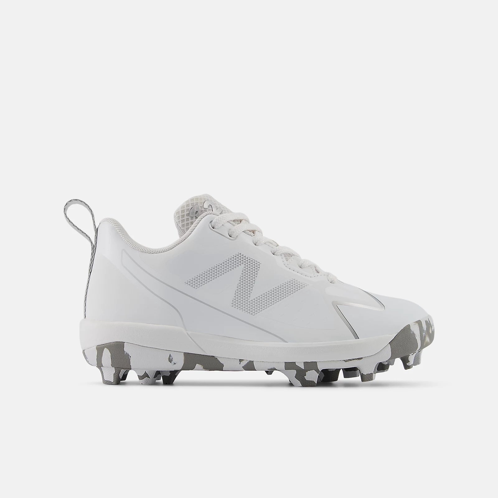 White With Silver Metallic