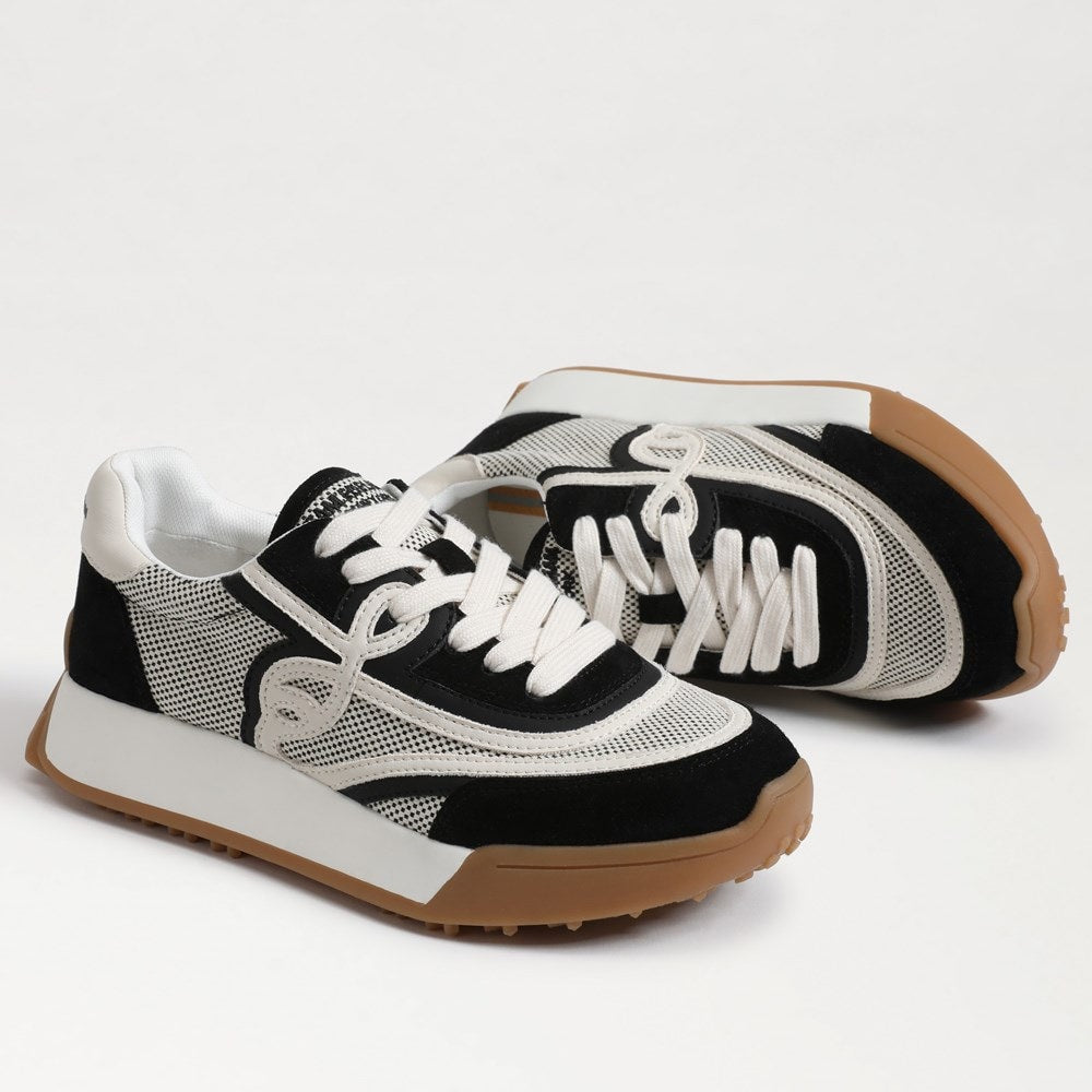 Black Suede/White Leather