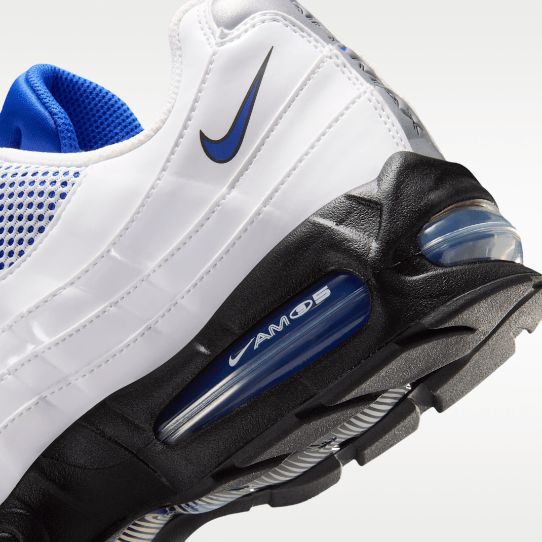 White/Black/Metallic Silver/Racer Blue