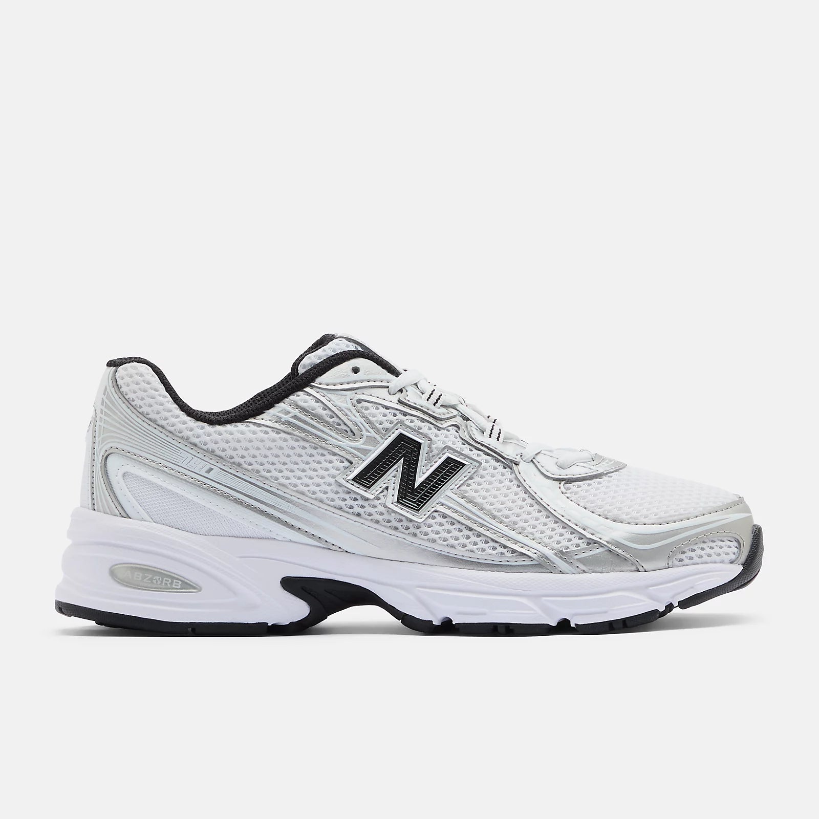 White With Metallic Silver 877 C And Black