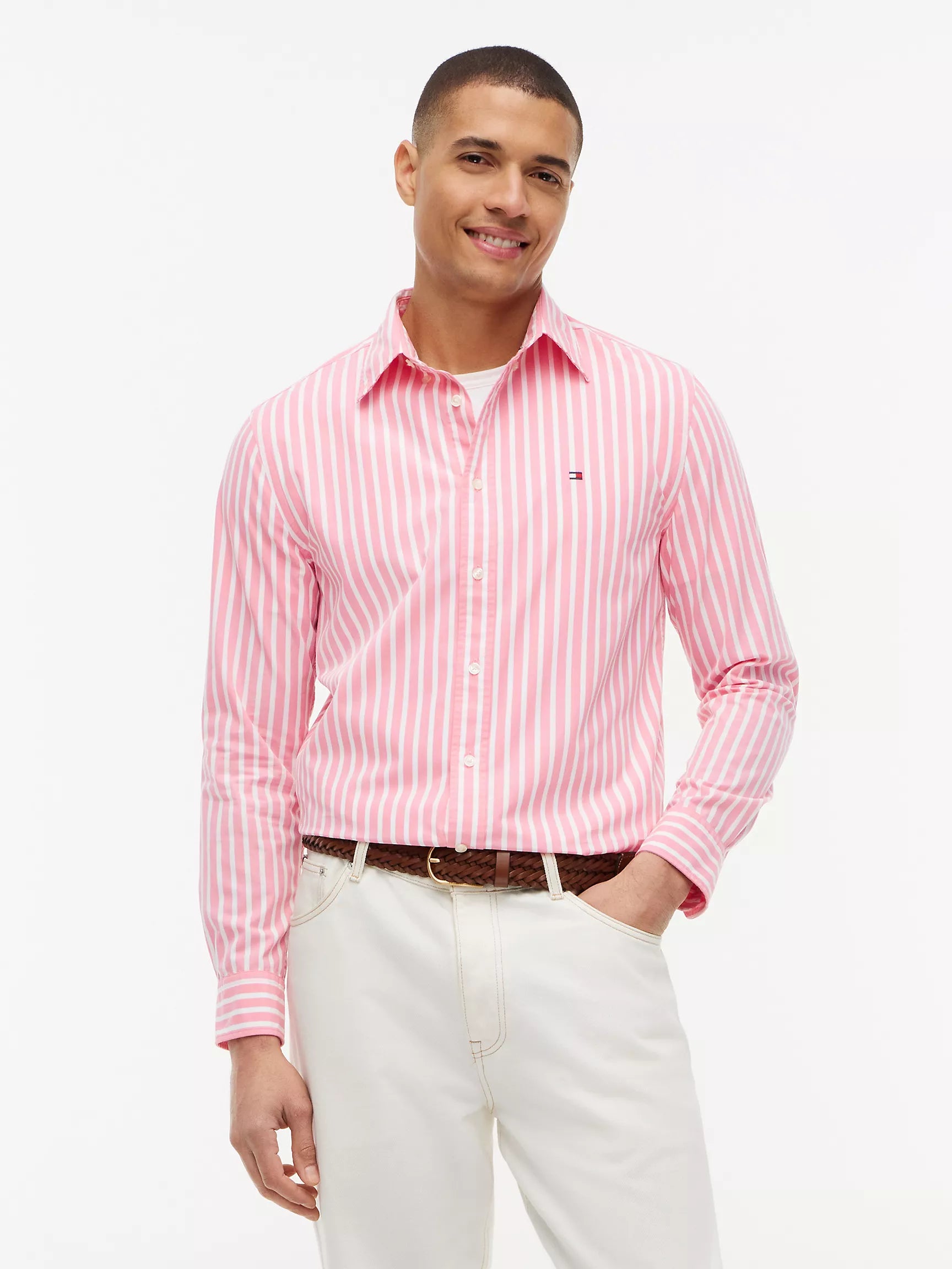 Doll Pink/White Stripe