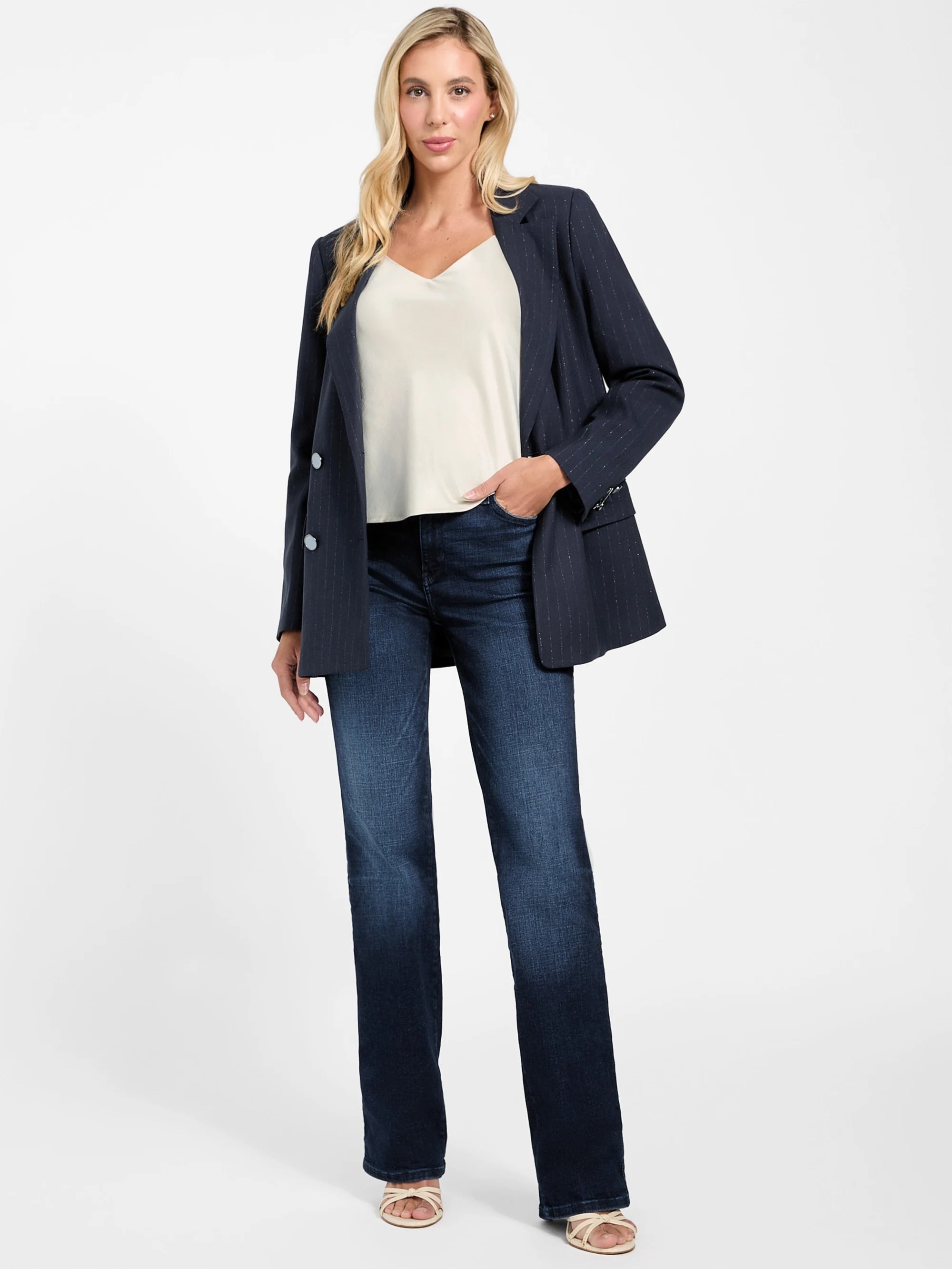 Suiting Blue Pinstripe Co