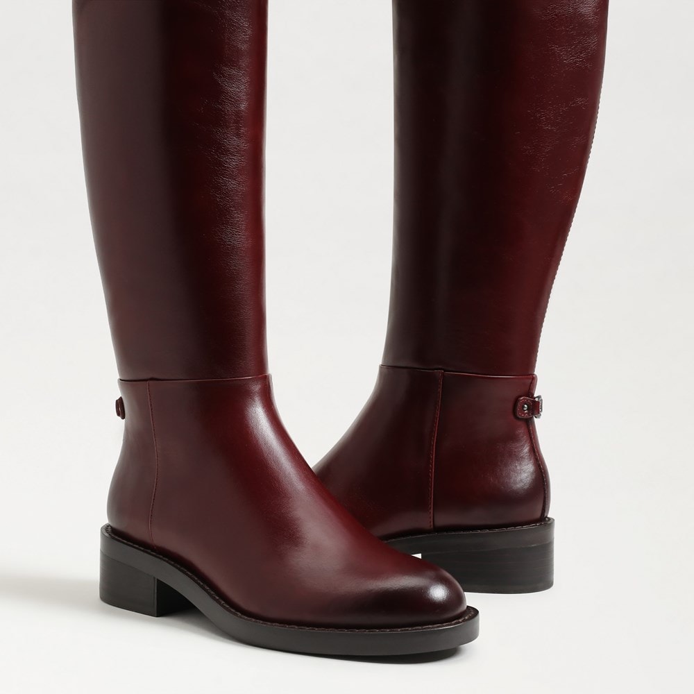 French Burgundy Leather