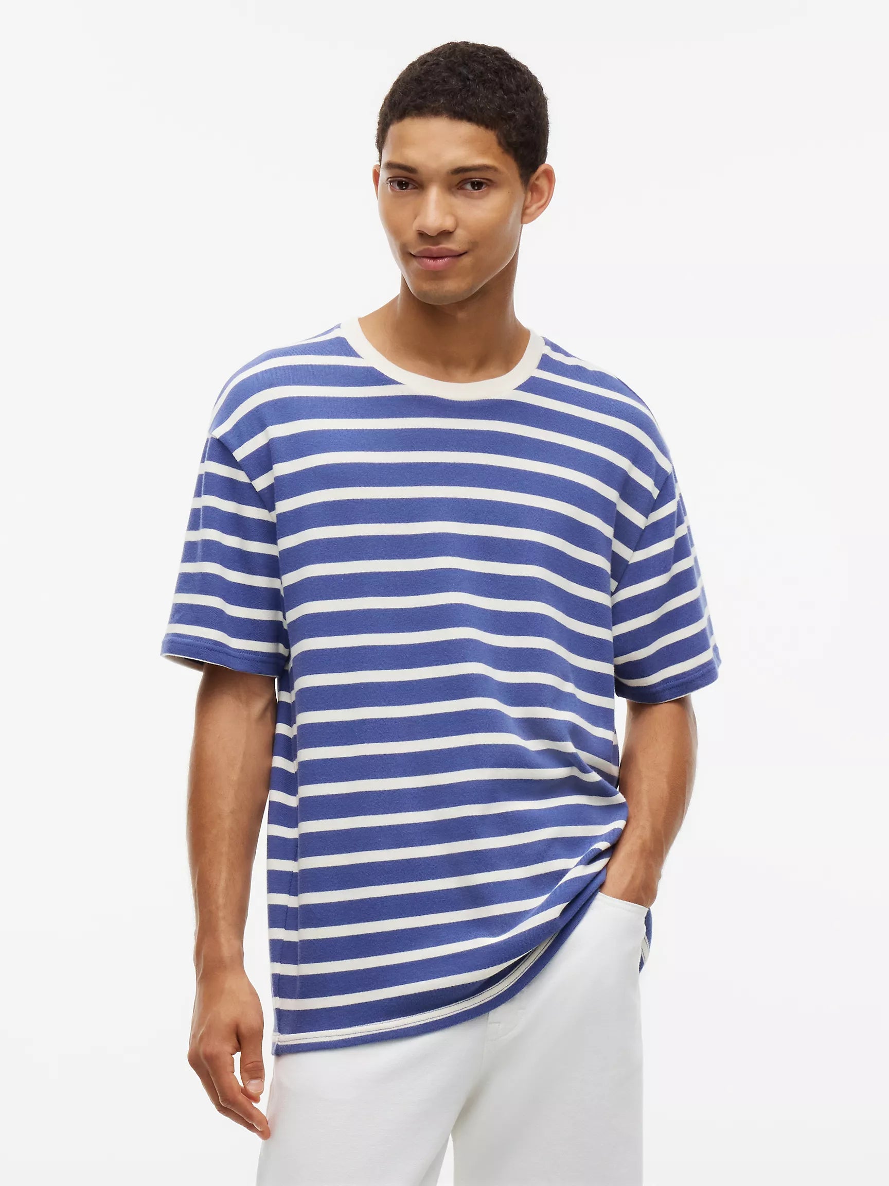 Blue Storm/White Stripe
