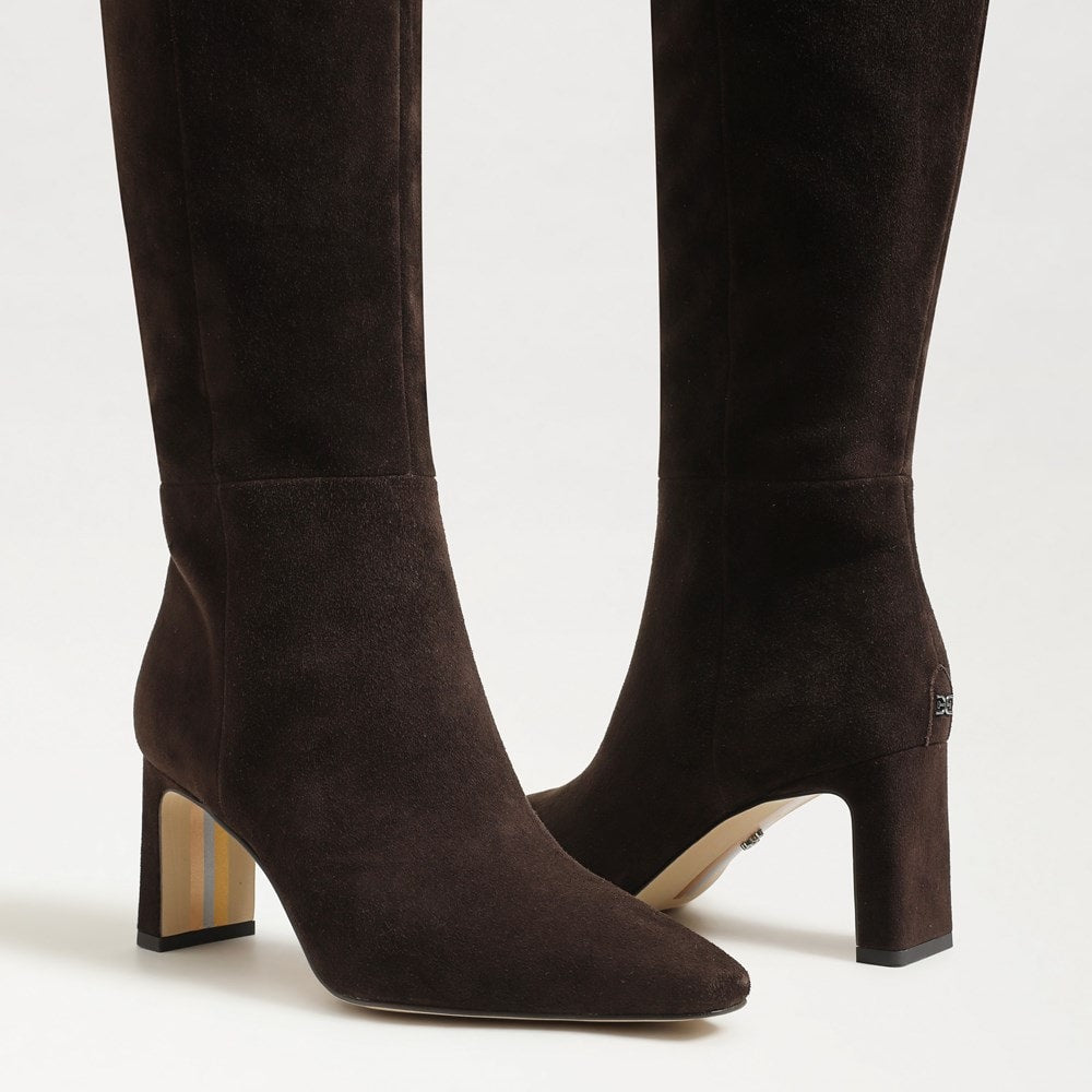 Chocolate Brown Suede