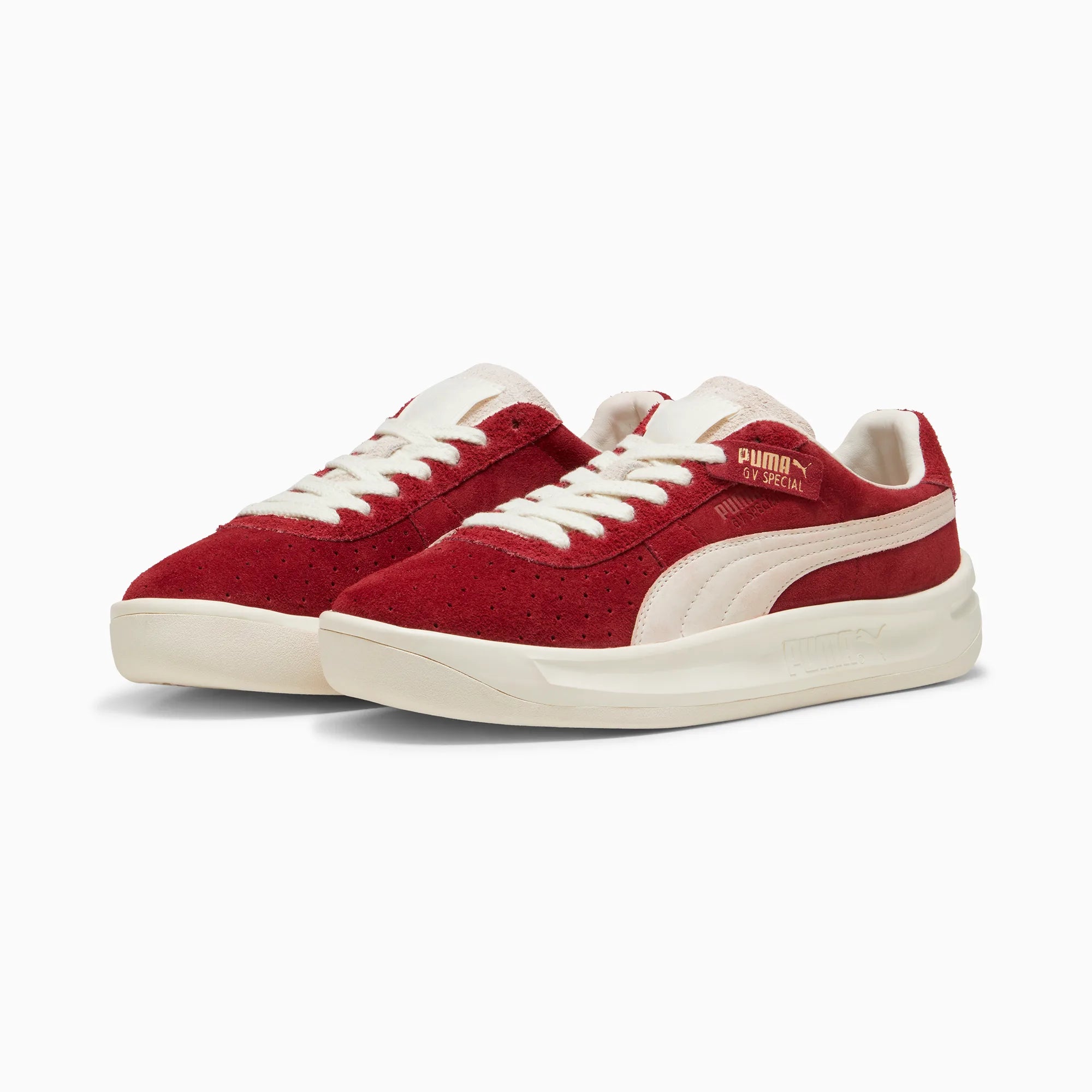 Intense Red-Frosted Ivory