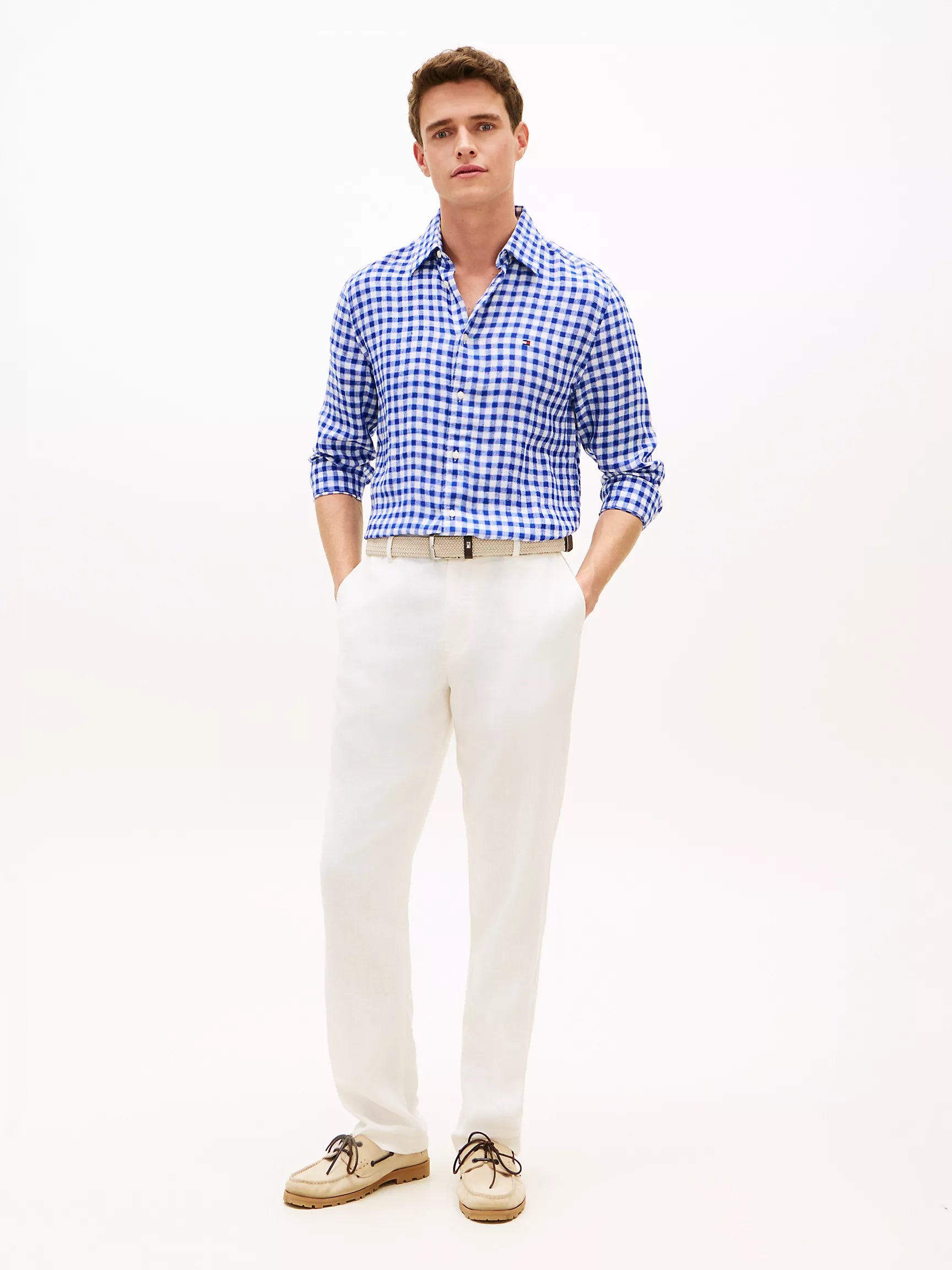 Wedge Blue/White Check