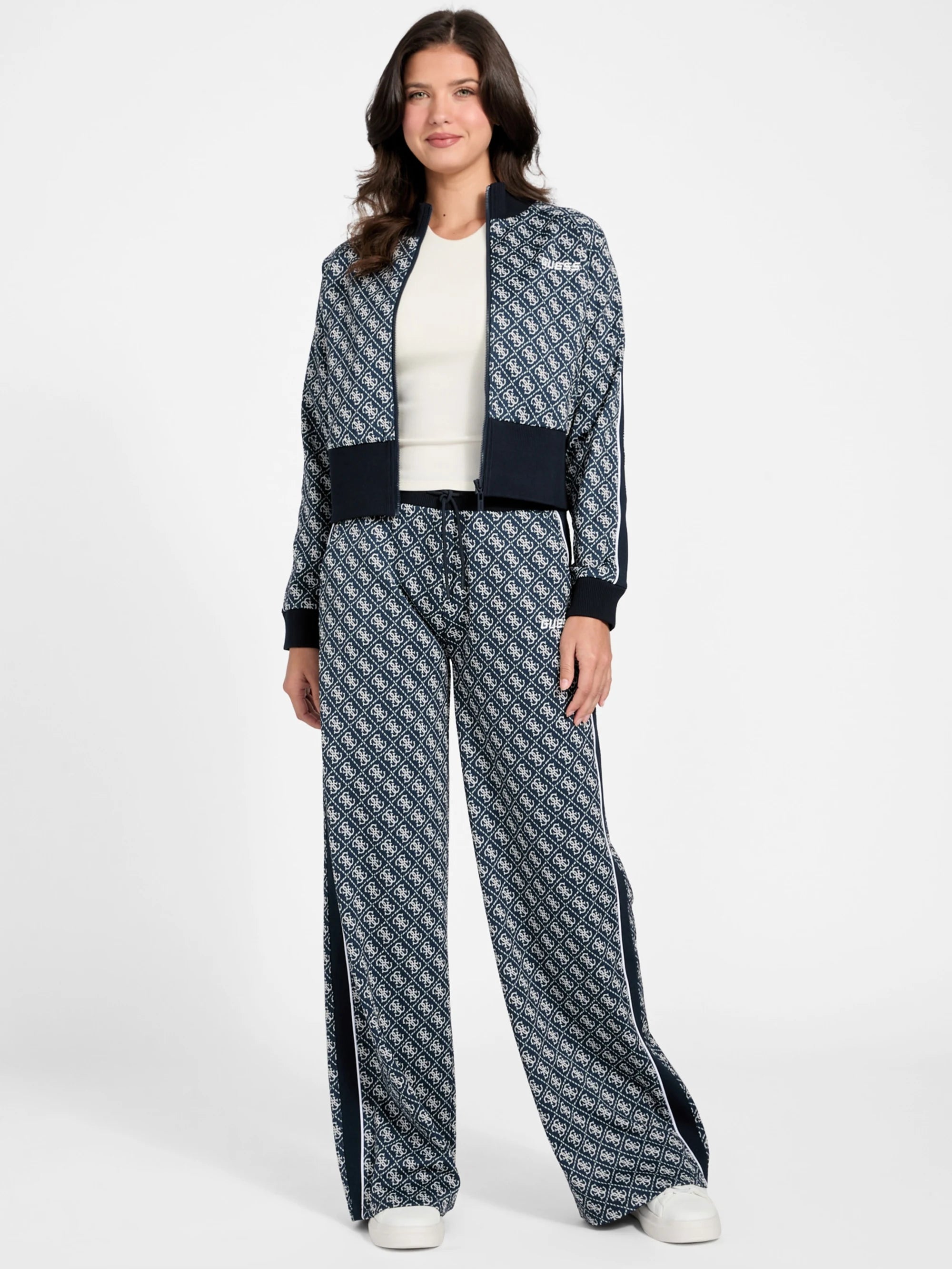 4G Rhombus Ocean Jacquard