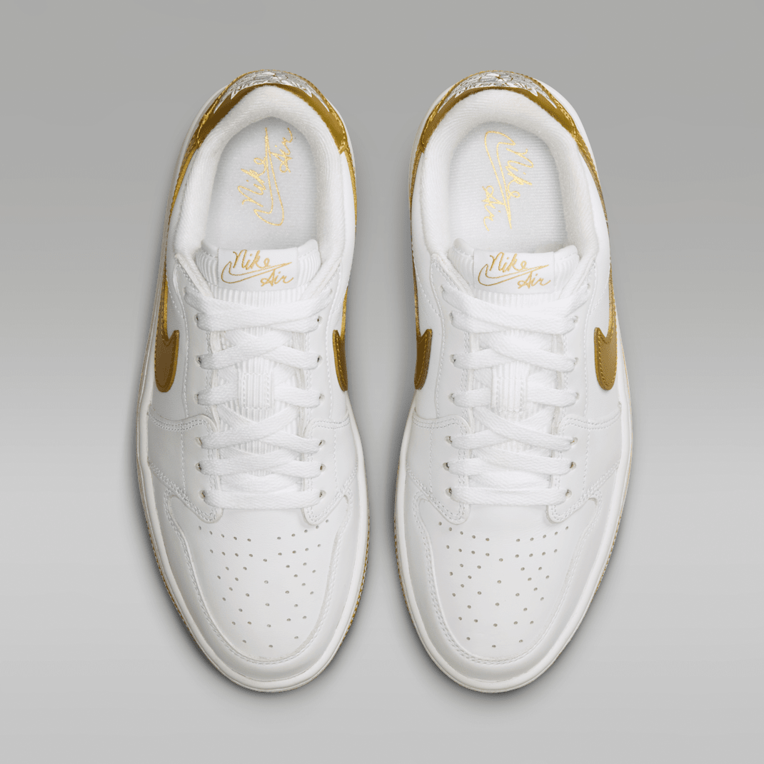 White/Metallic Gold/White