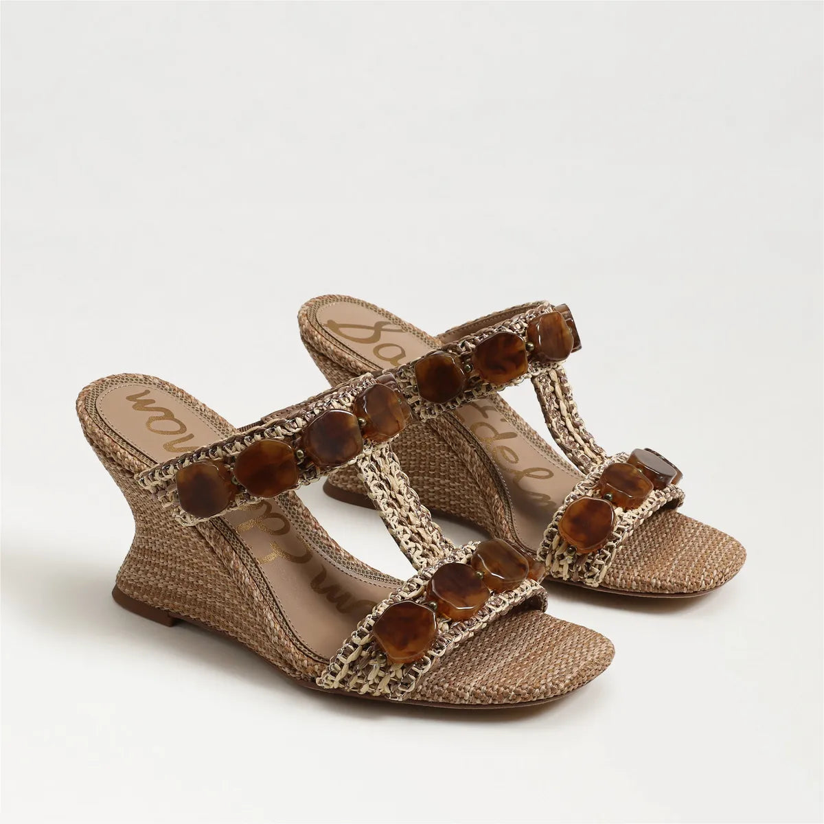 Twany Tan Multi Faux Raffia