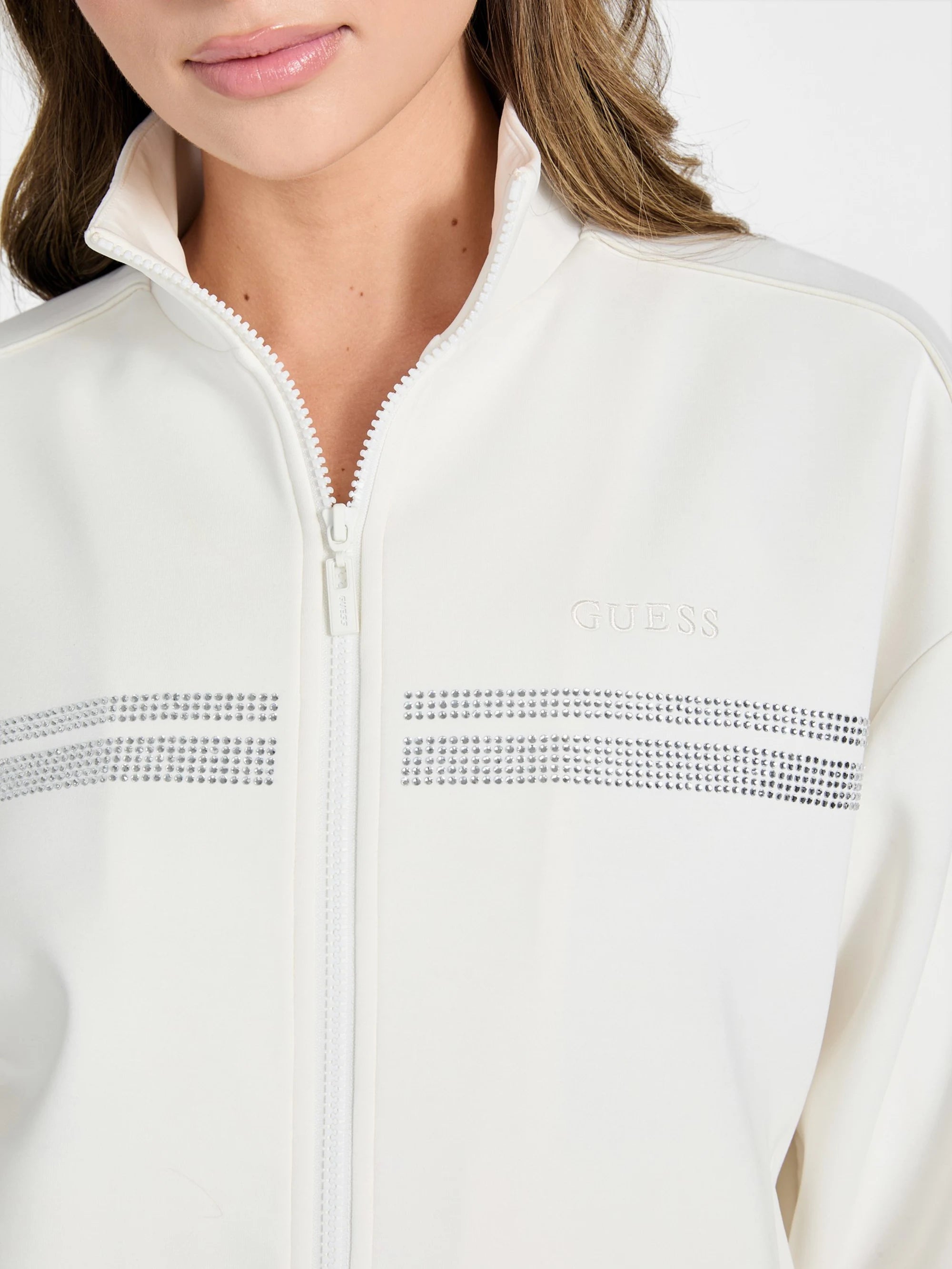 Salt White Rhinestone Sil
