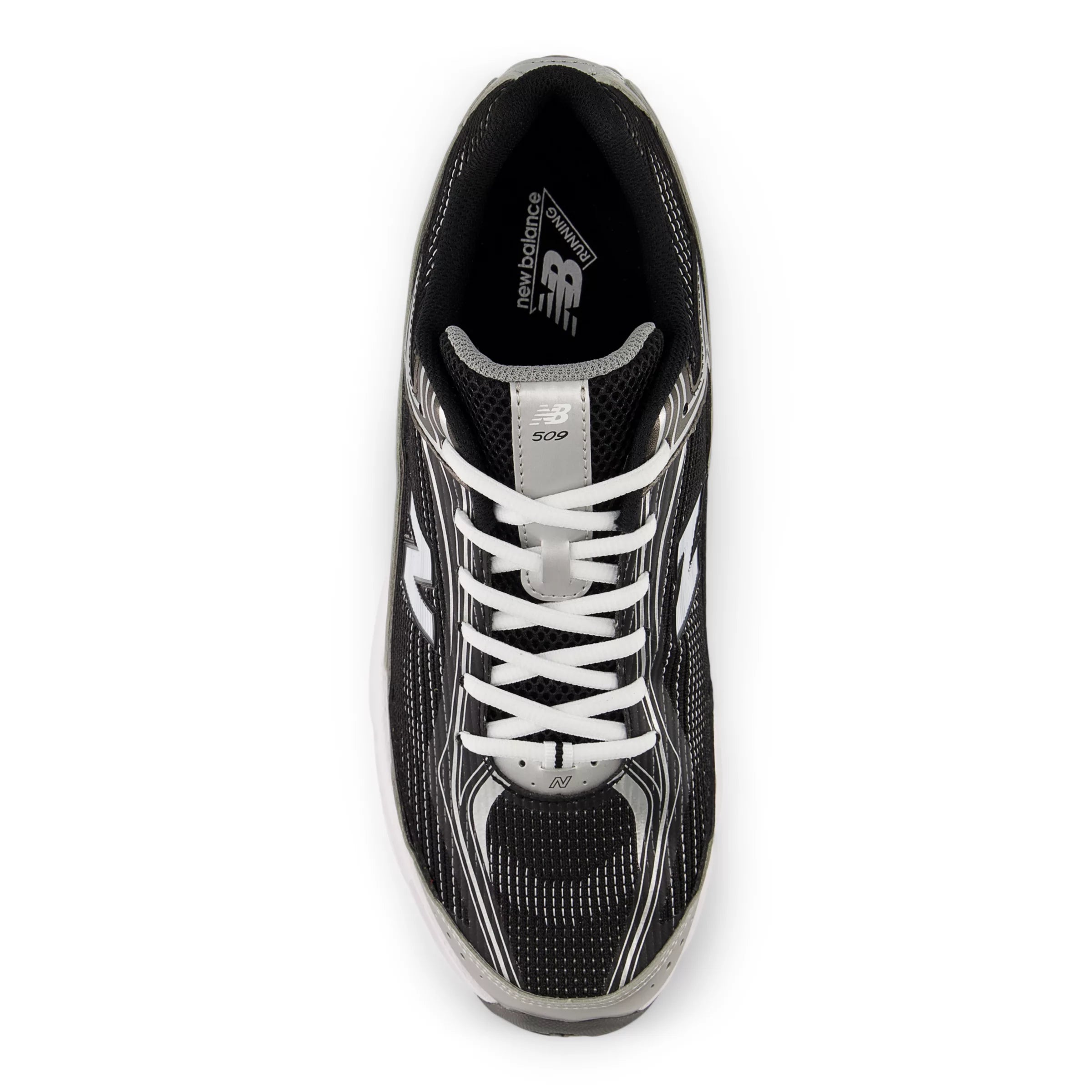 Black With White And Silver Metallic