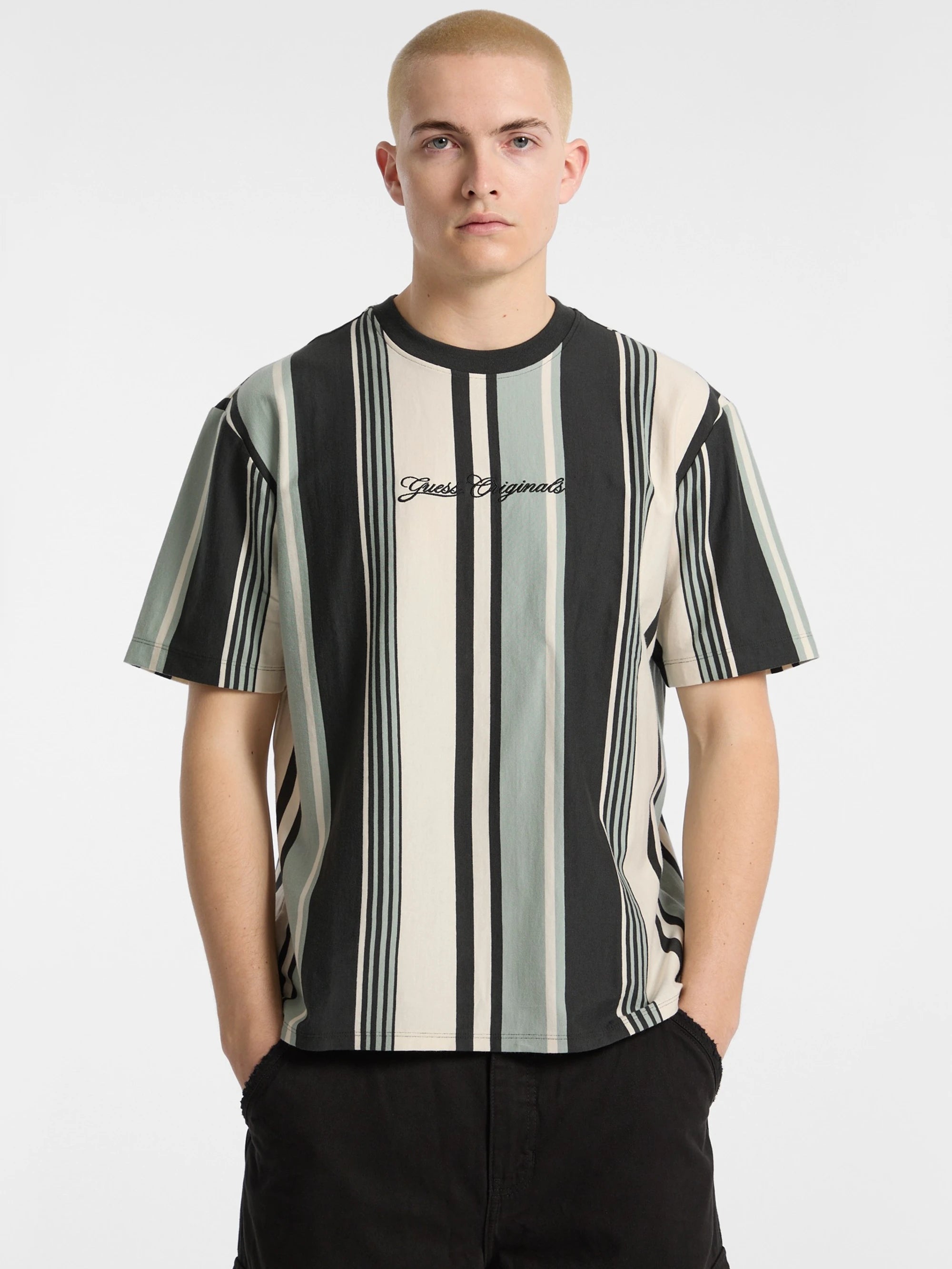 Washed Out Black Stripes