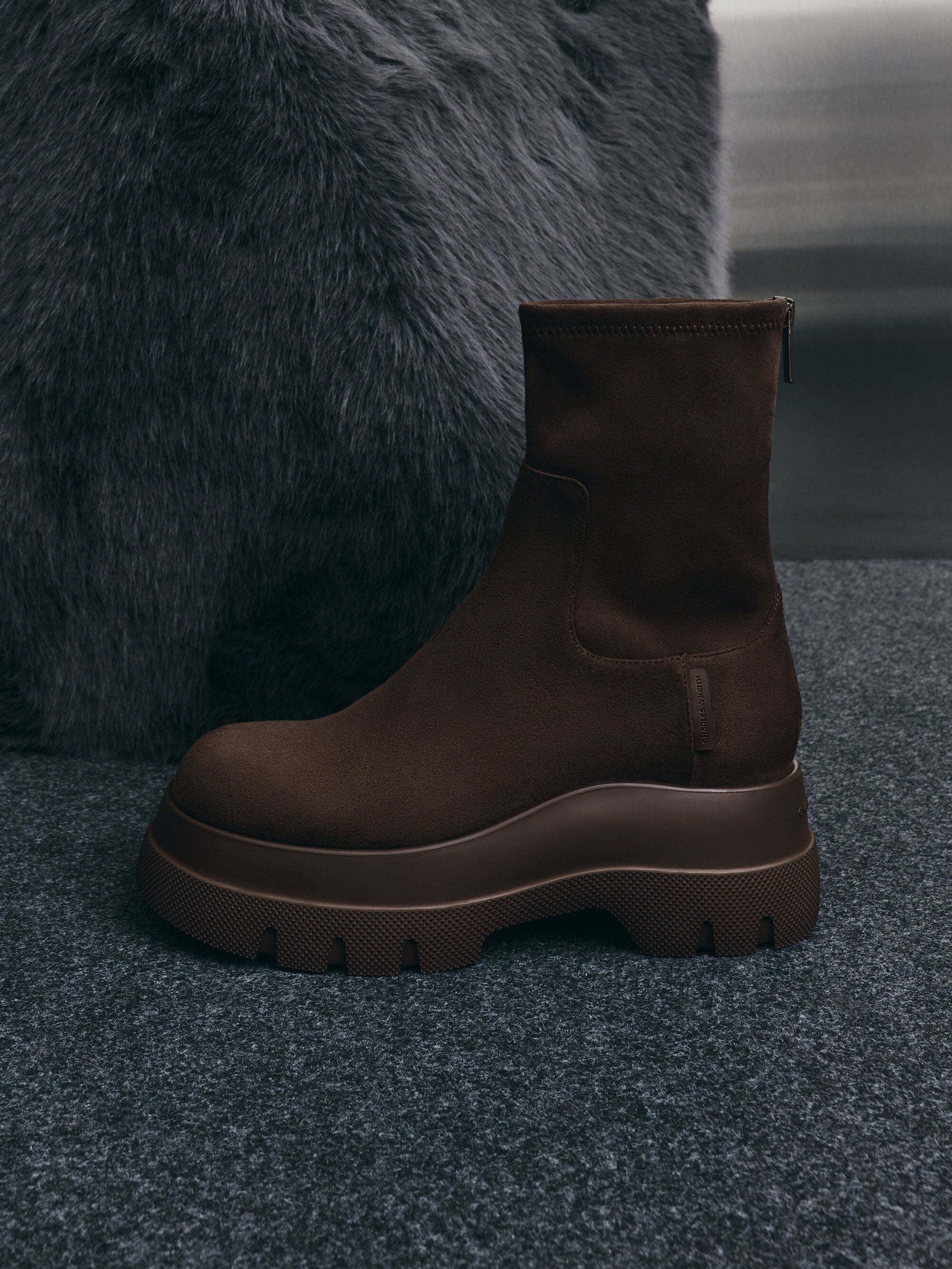 Dark Brown Textured