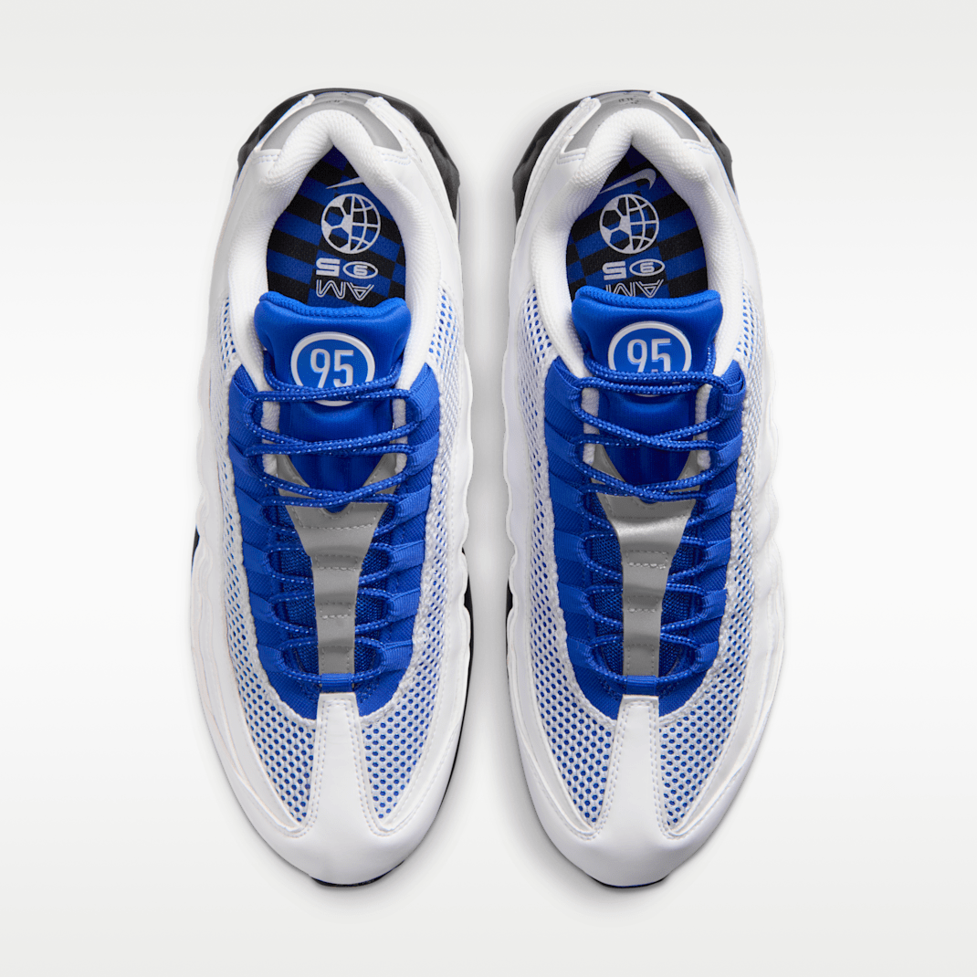 White/Black/Metallic Silver/Racer Blue