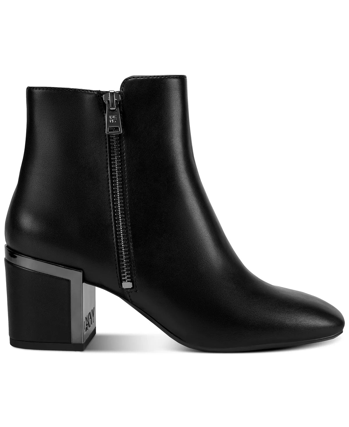 Black Smooth Leather