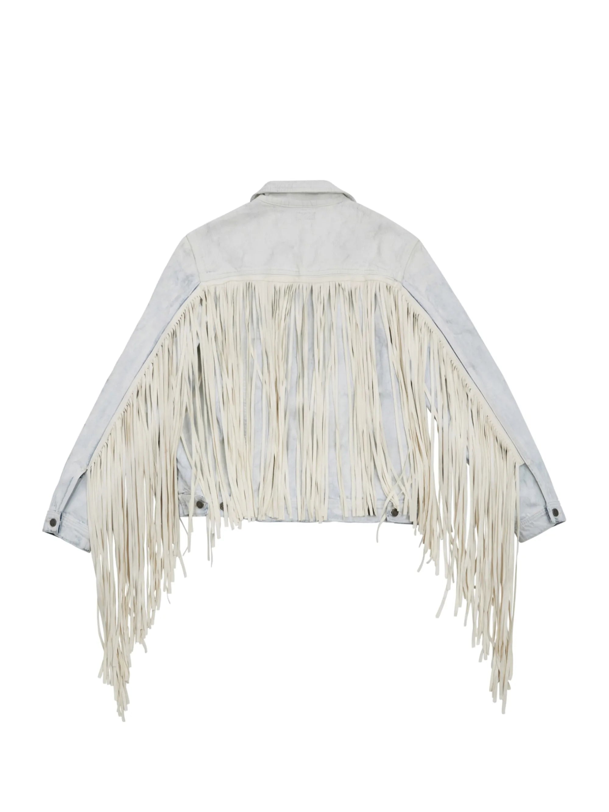 Gusa White Coated Denim