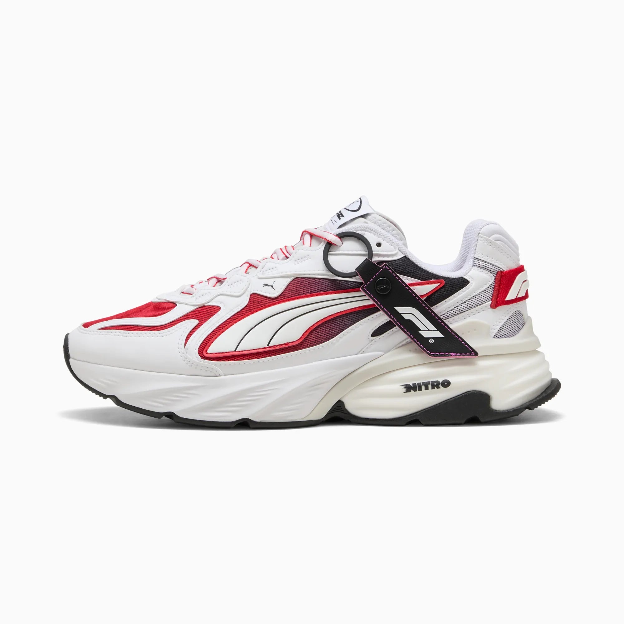 PUMA White-Pop Red