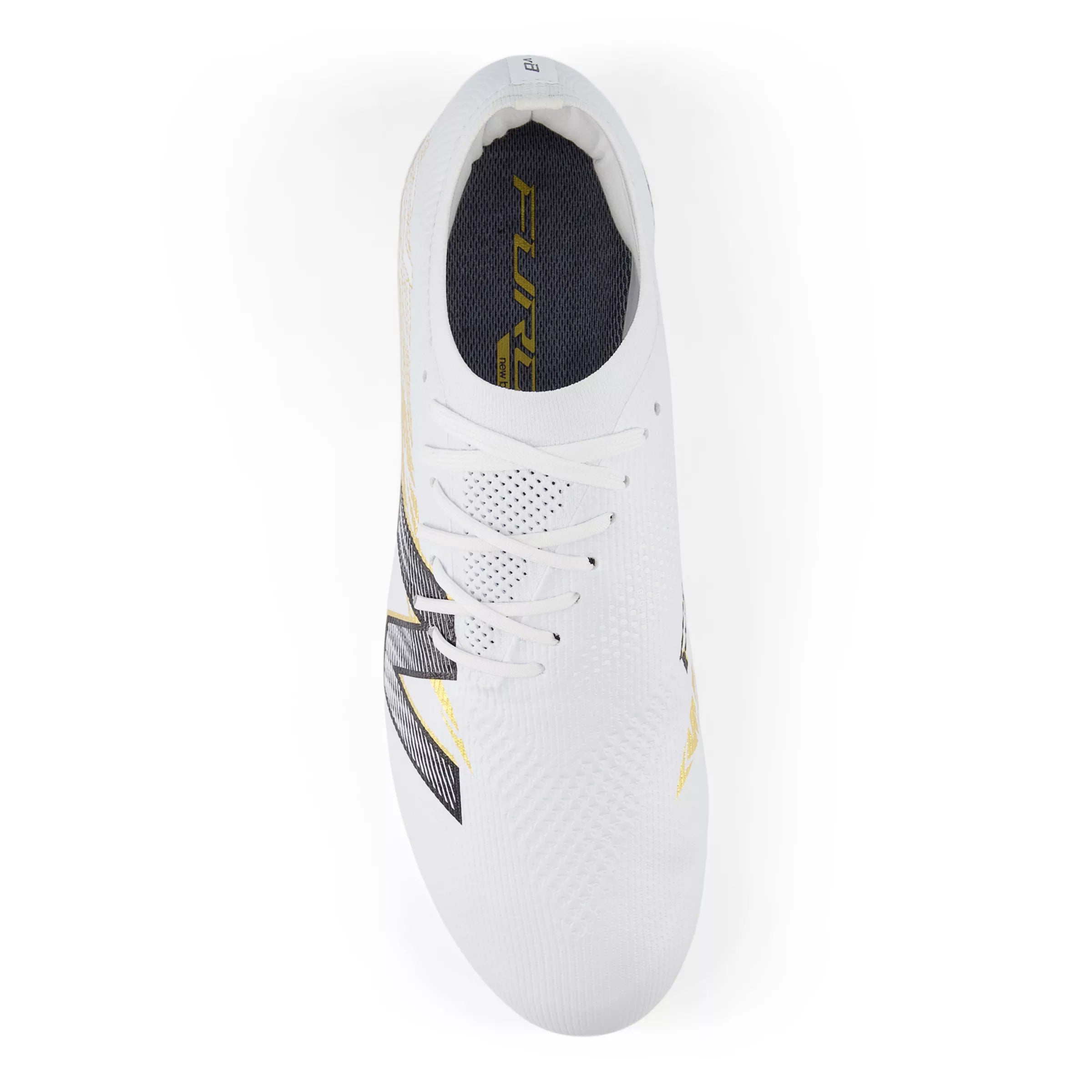 White With Metallic Gold And Metallic Silver