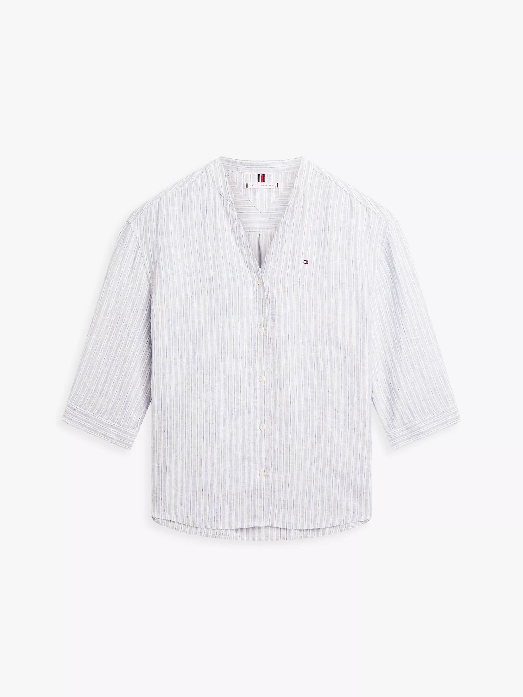 Ecru / Blue Stripe