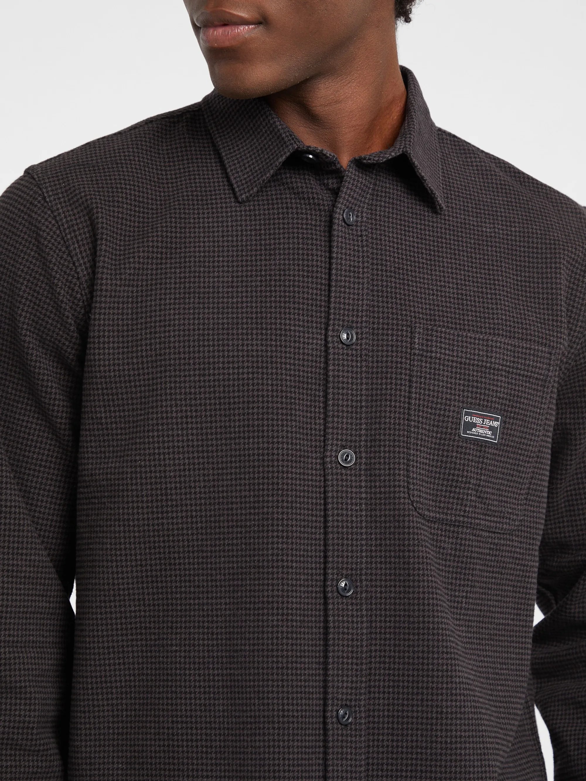 Jet Black Houndstooth