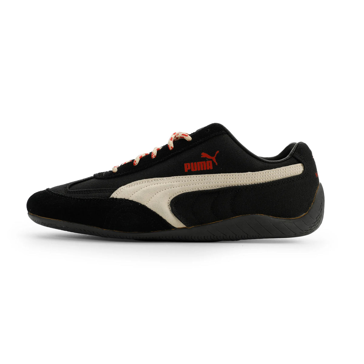 PUMA Black-Canvas-Candy Apple
