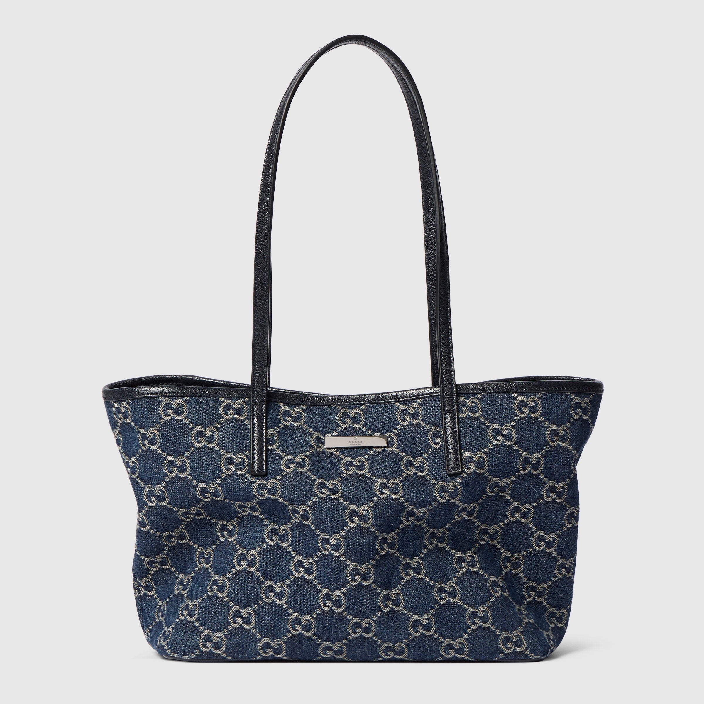 denim azul oscuro con GG