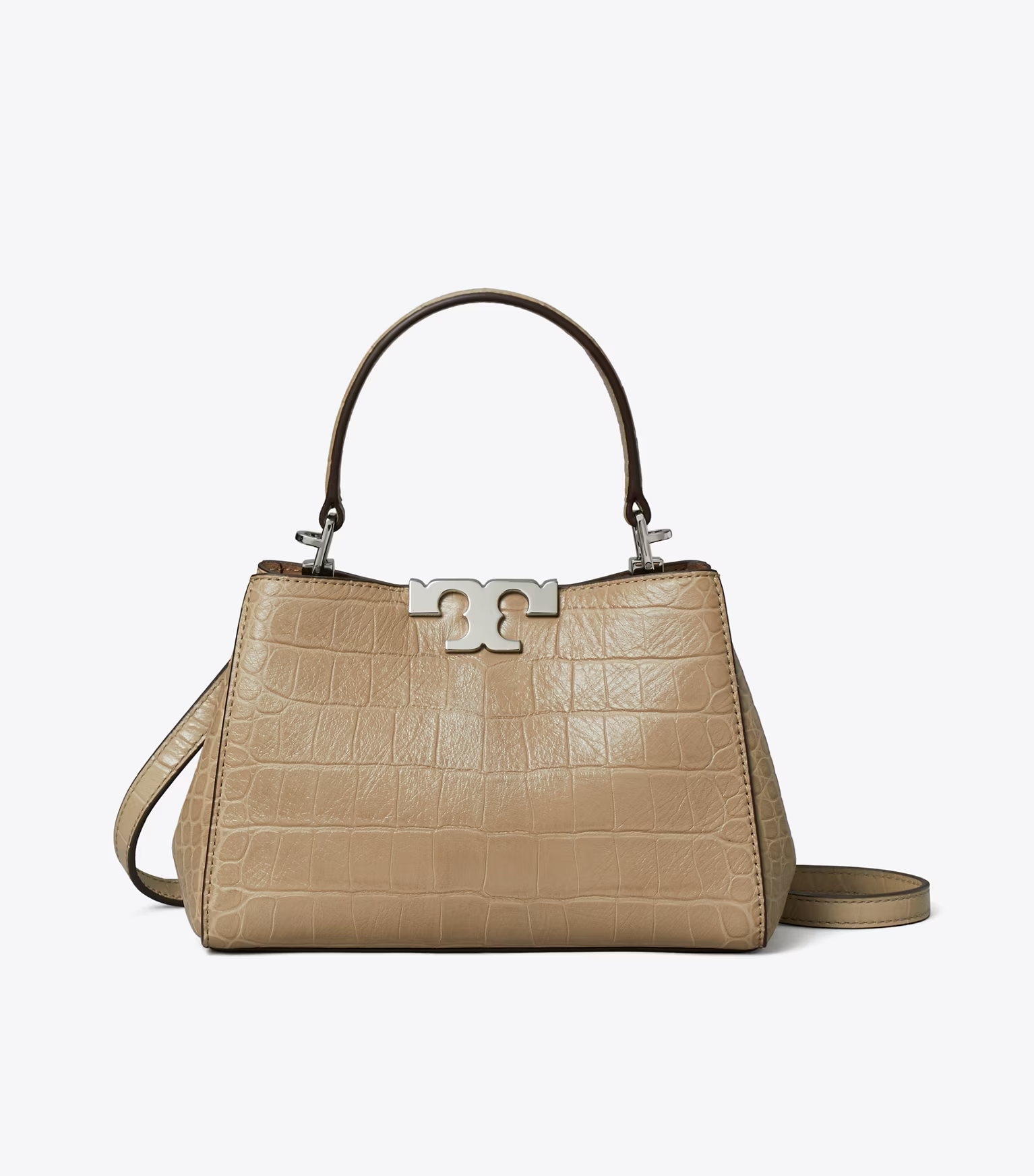 MINI ELEANOR SOFT CROC-EMBOSSED SATCHEL
