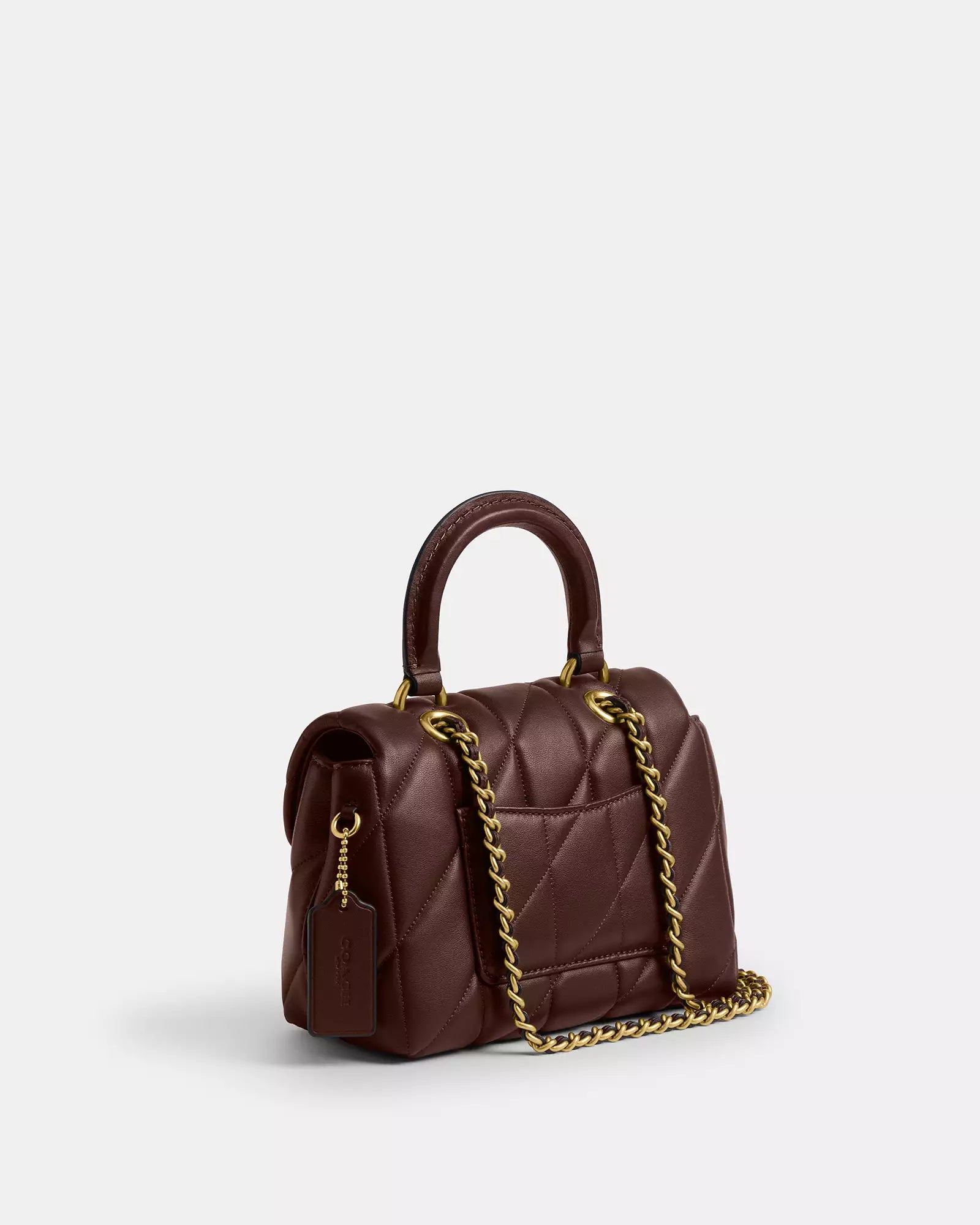 Tabby Top Handle Bag With Quilting