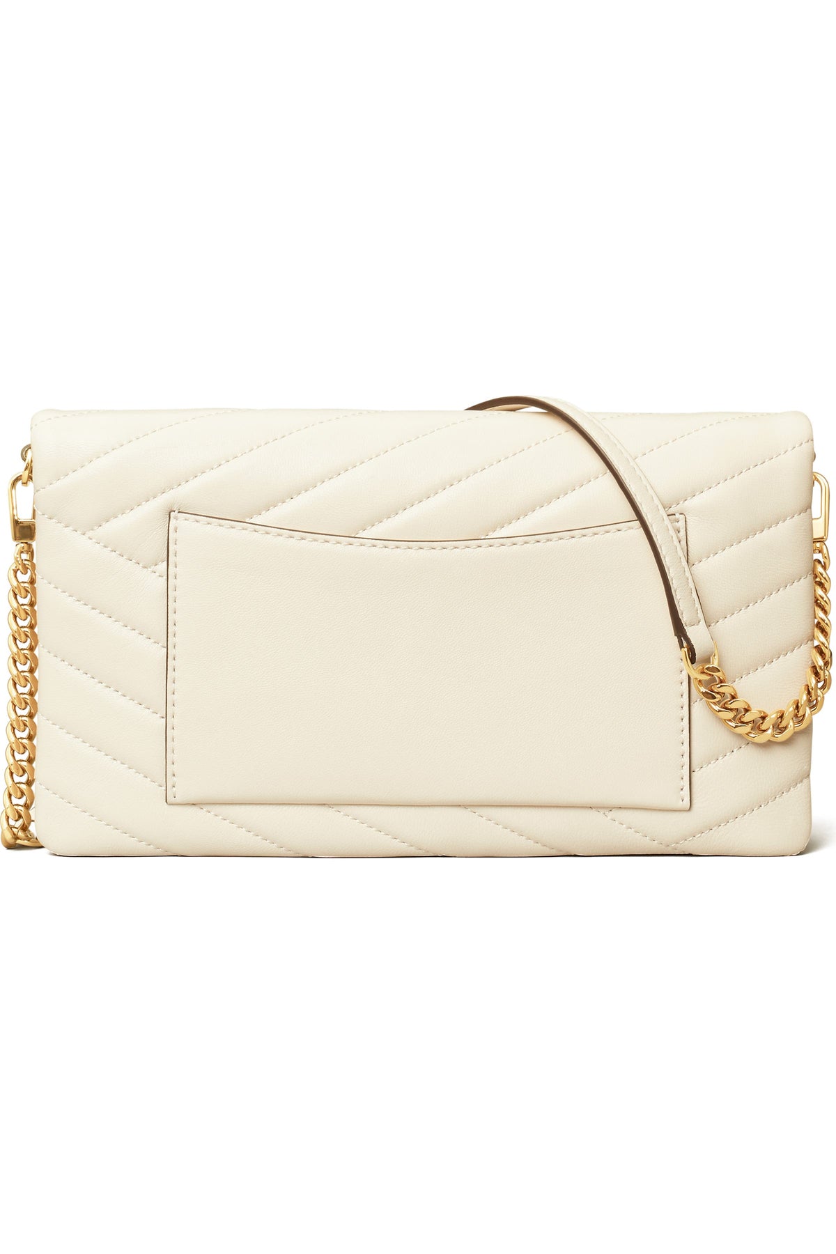 Tory Burch Kira Chevron Quilted Leather Clutch.