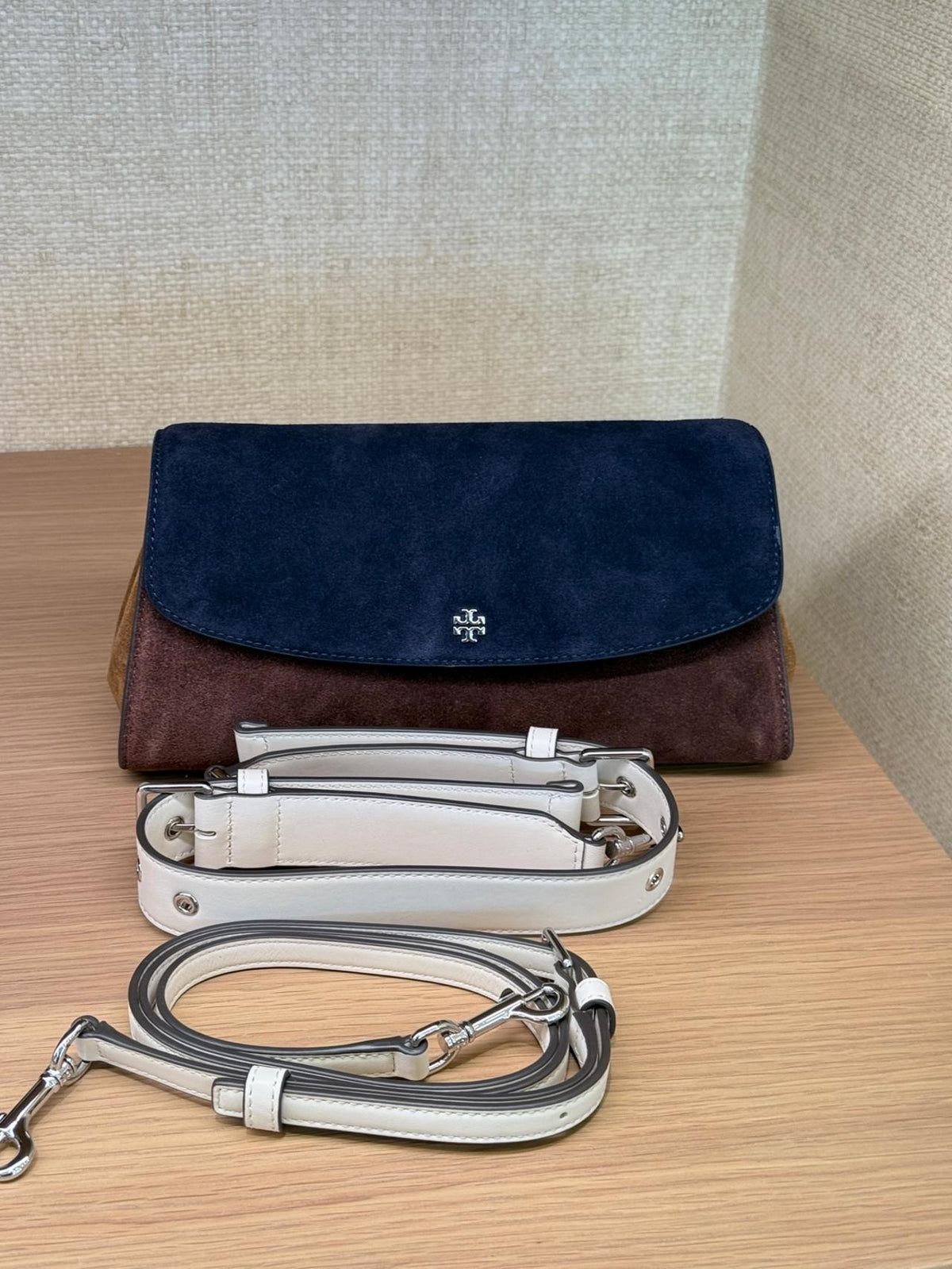 Color-Block Flap Shoulder Bag
