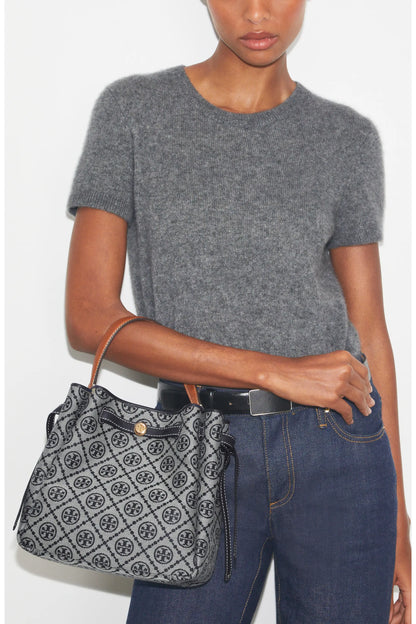 Tory Burch T Monogram Romy Bucket Bag