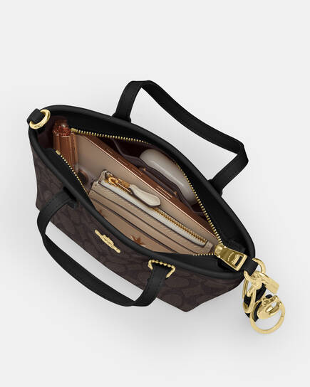 Coach City Mini Tote Bag In Signature Canvas