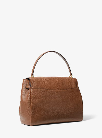 Hamilton Large Textured Leather Soft Satchel