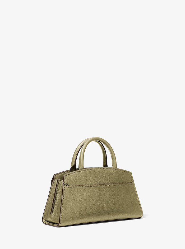 Greta Small Leather Convertible Crossbody Bag Oregano