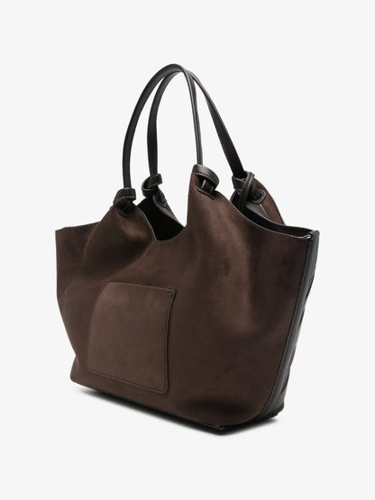 DKNY Paula Suede and Leather Hobo Bag