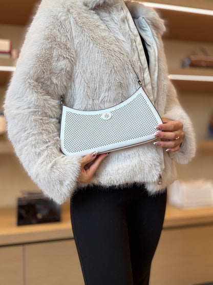 Emerson Perforated Color-Block Shoulder Bag