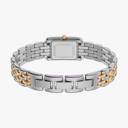Michael Kors Women's Silver & Rose Gold Watch, Silver Dial